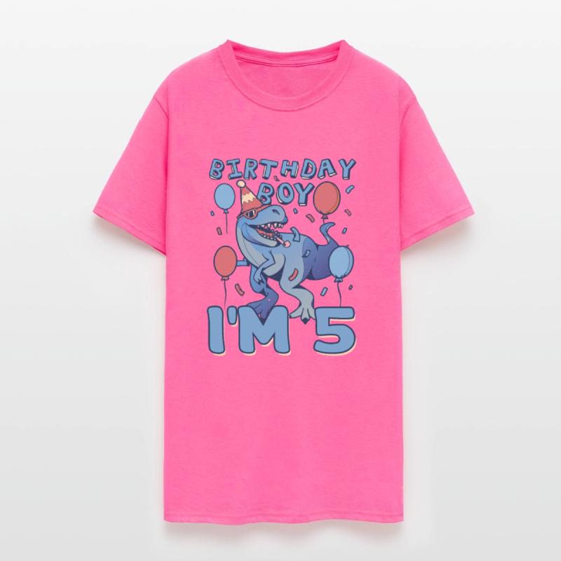 Boy Age 5 Year Old Cute Birth Born Roar Dinosaur