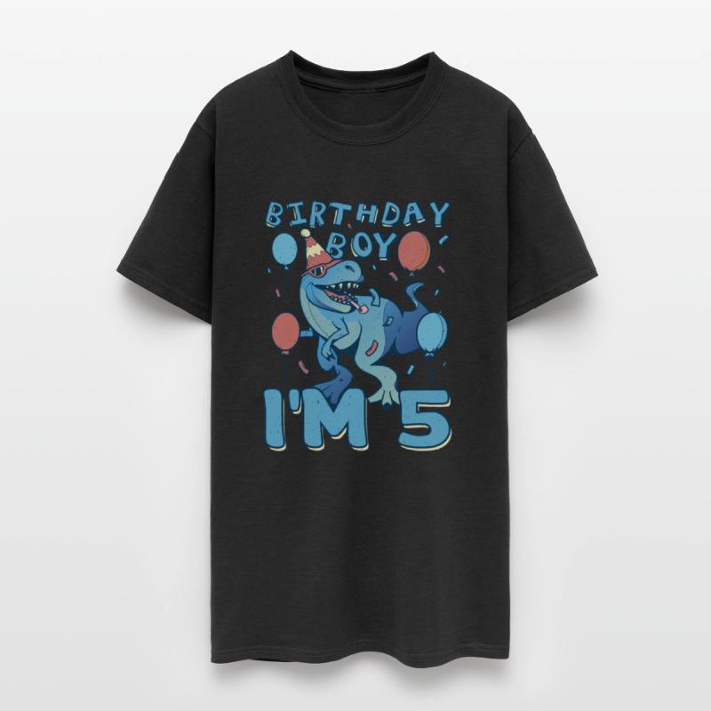 Boy Age 5 Year Old Cute Birth Born Roar Dinosaur