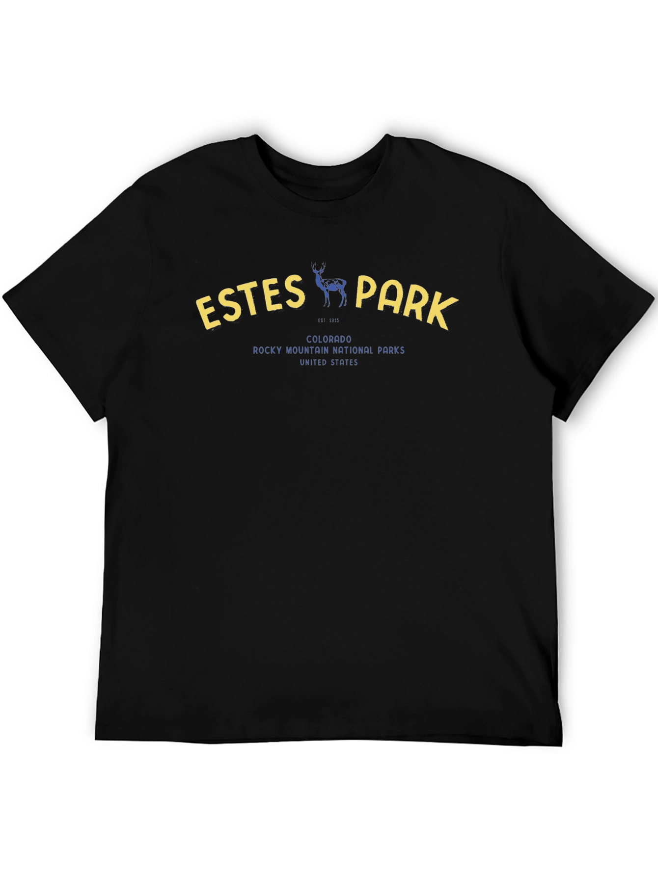 Estes Park Graphic Tee - Colorado Rocky Mountain National Parks Shirt