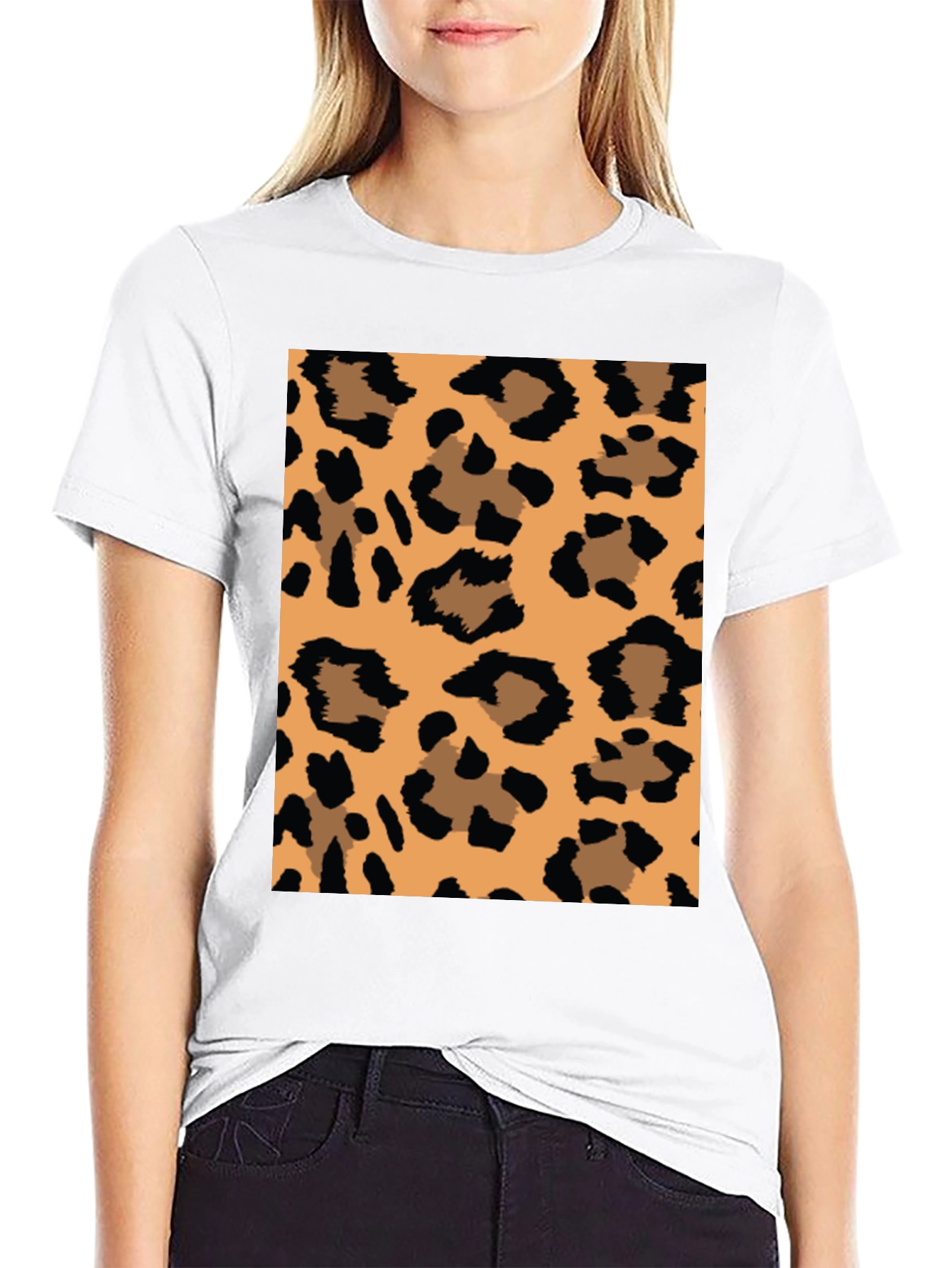 Leopard Print Graphic Tee