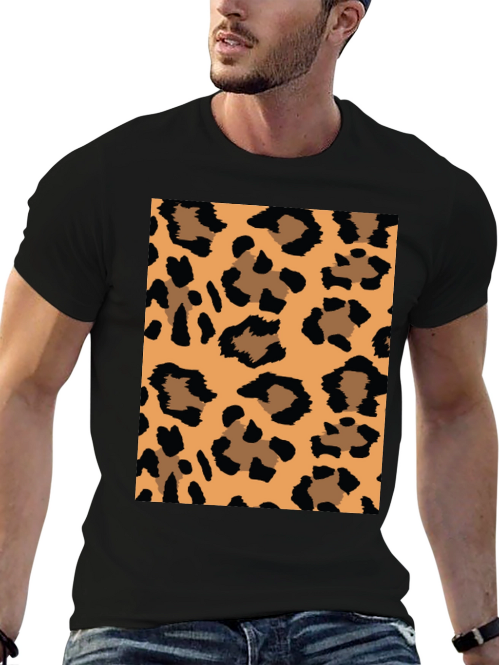 Leopard Print Graphic Tee