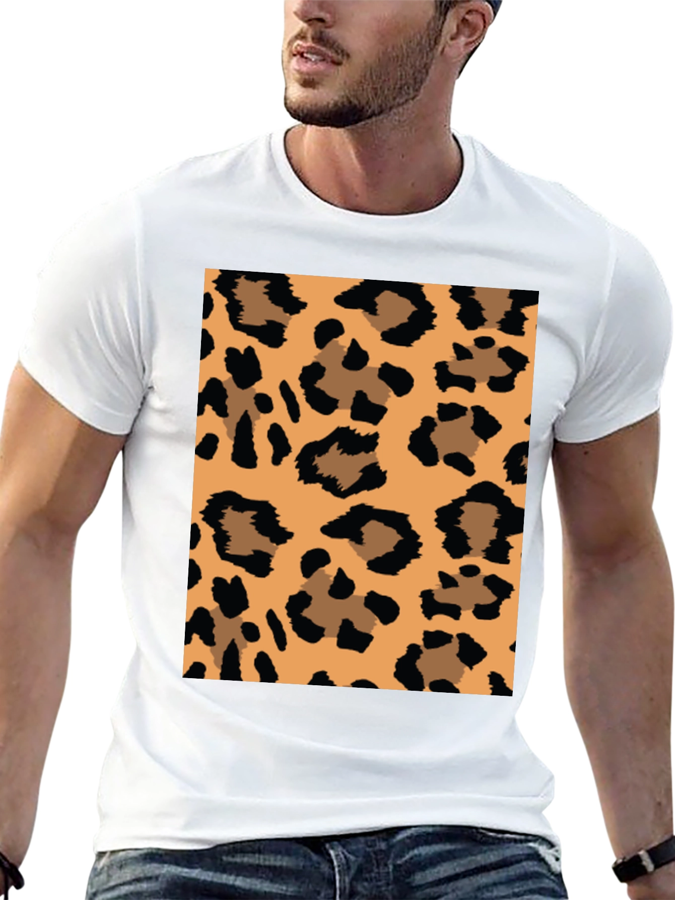 Leopard Print Graphic Tee