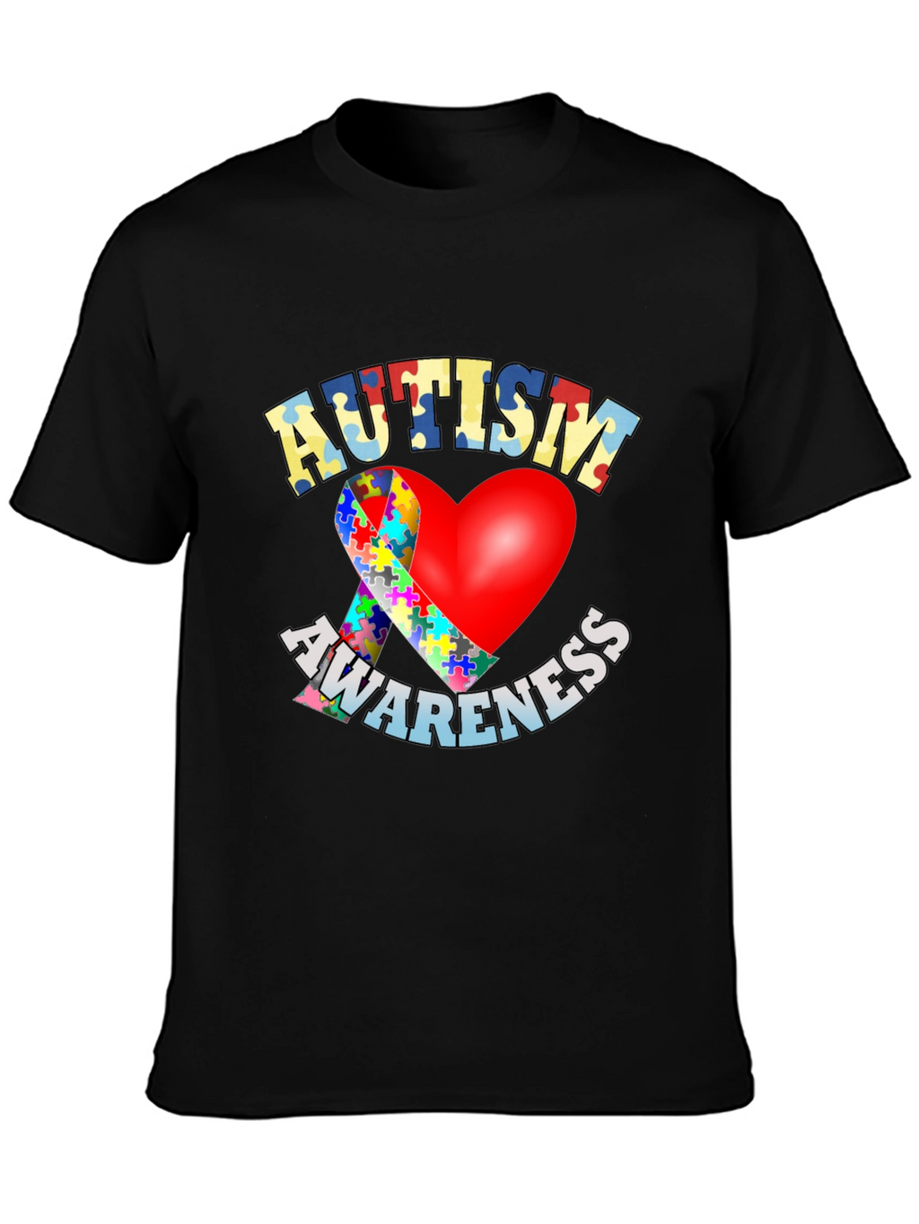 Autism Awareness Heart T-Shirt