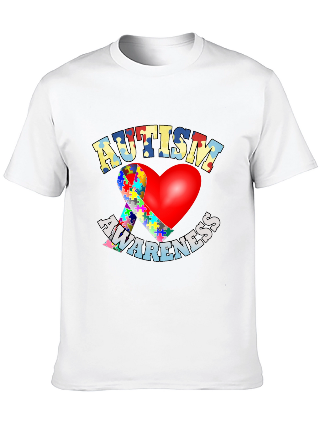 Autism Awareness Heart T-Shirt