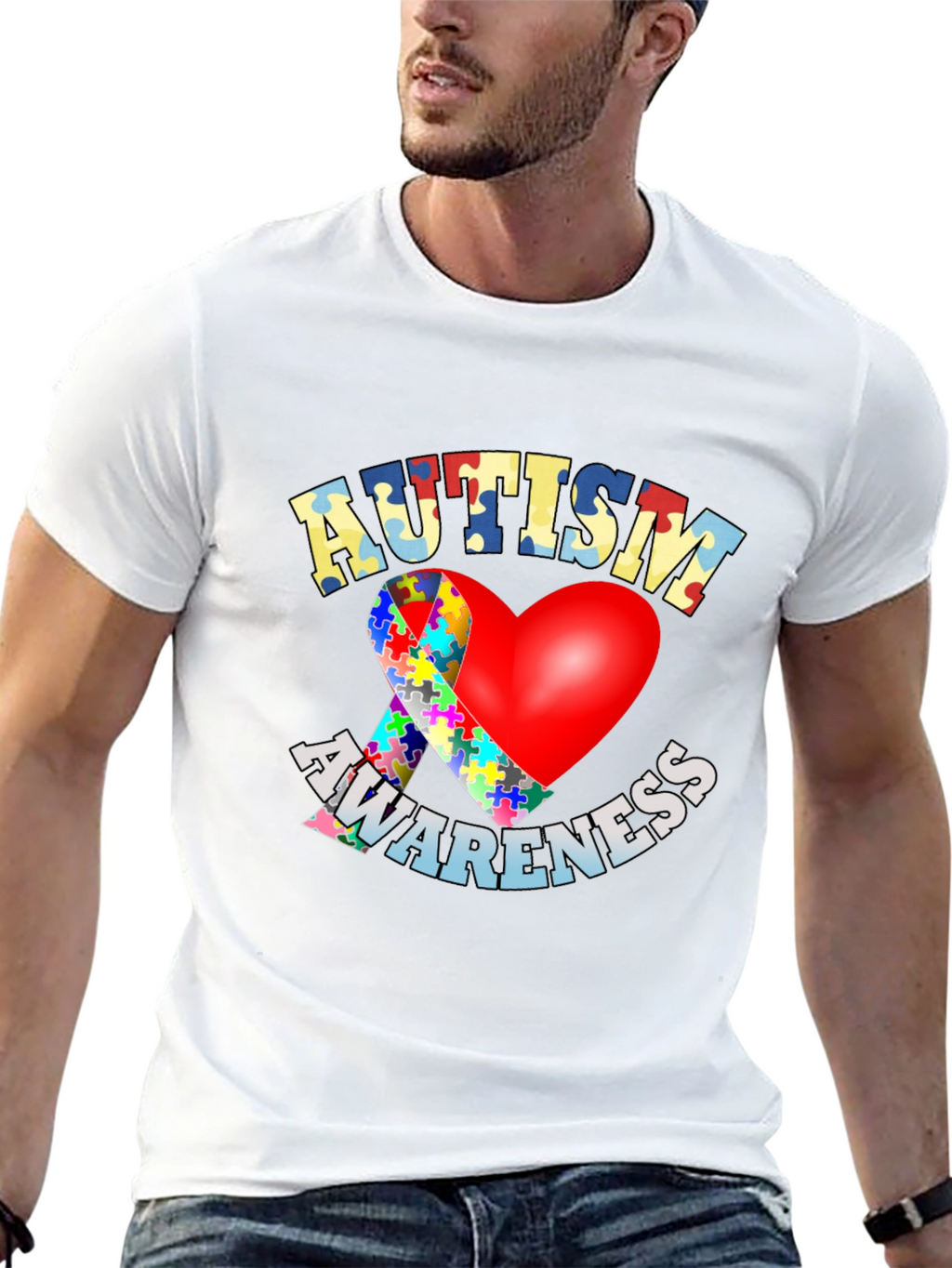 Autism Awareness Heart T-Shirt