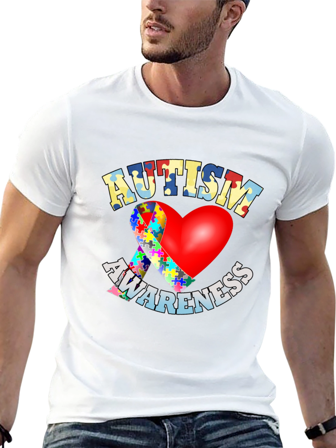 Autism Awareness Heart T-Shirt