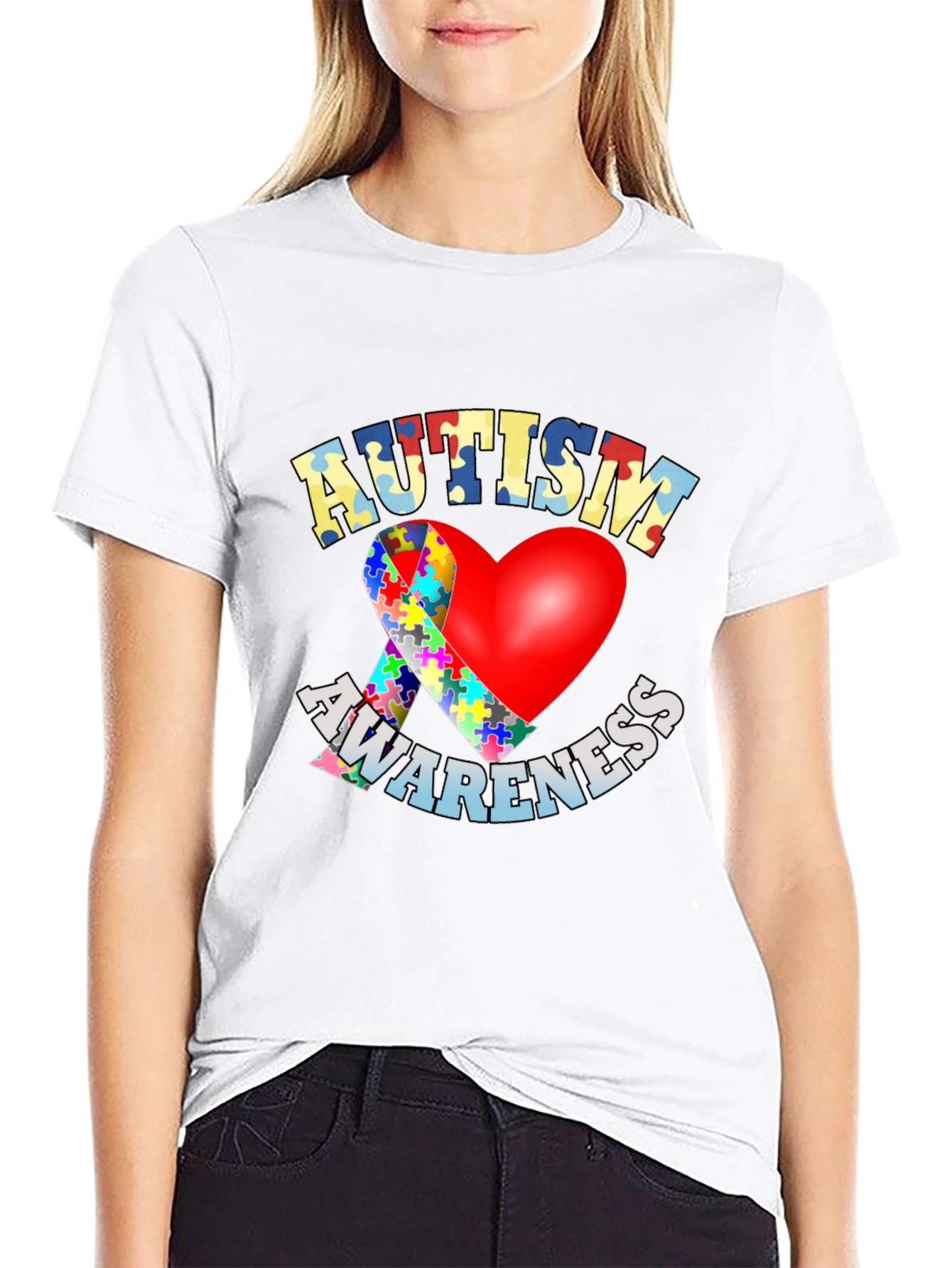 Autism Awareness Heart T-Shirt