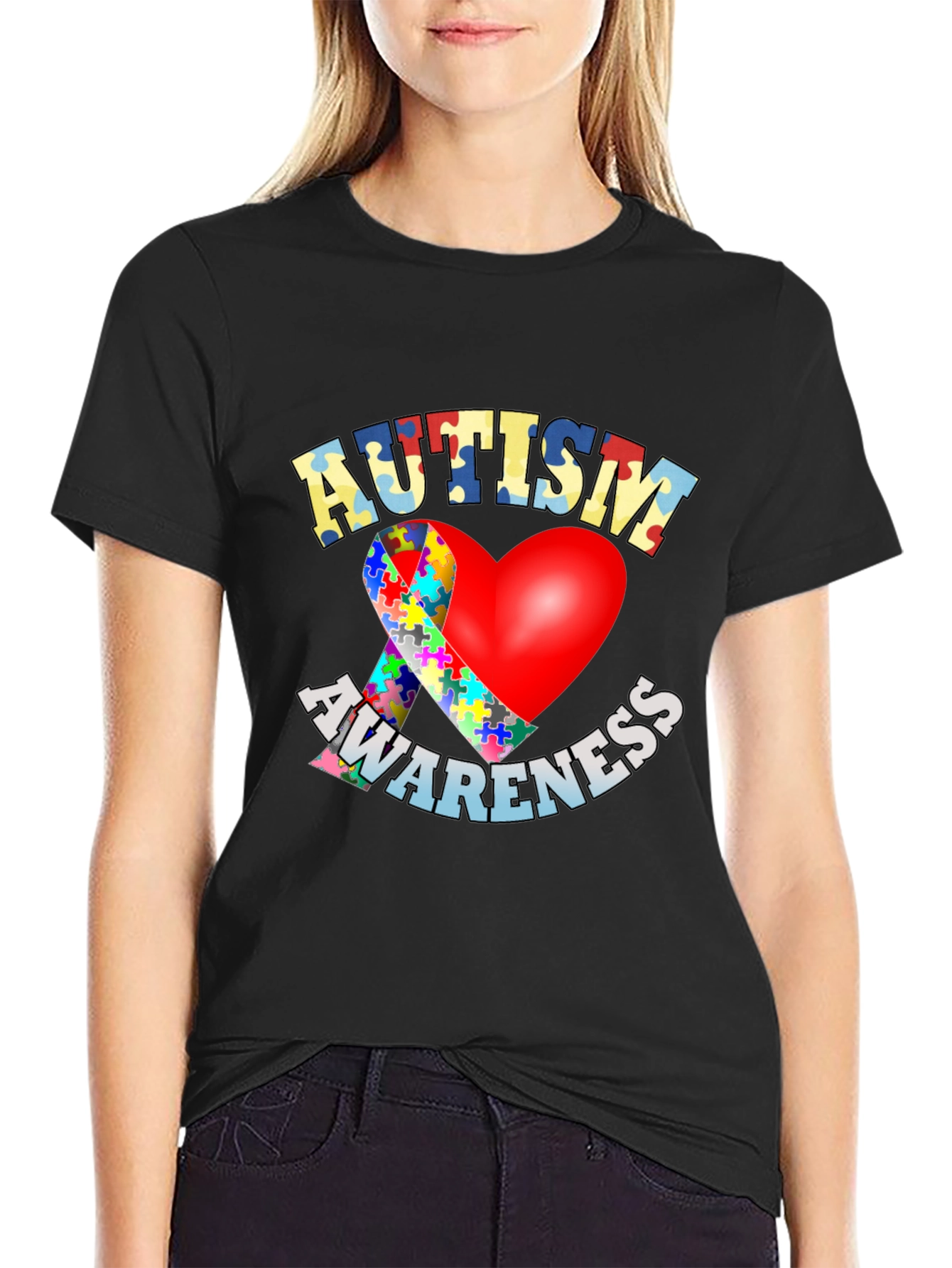 Autism Awareness Heart T-Shirt