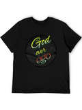God Over Ego Black Graphic Tee