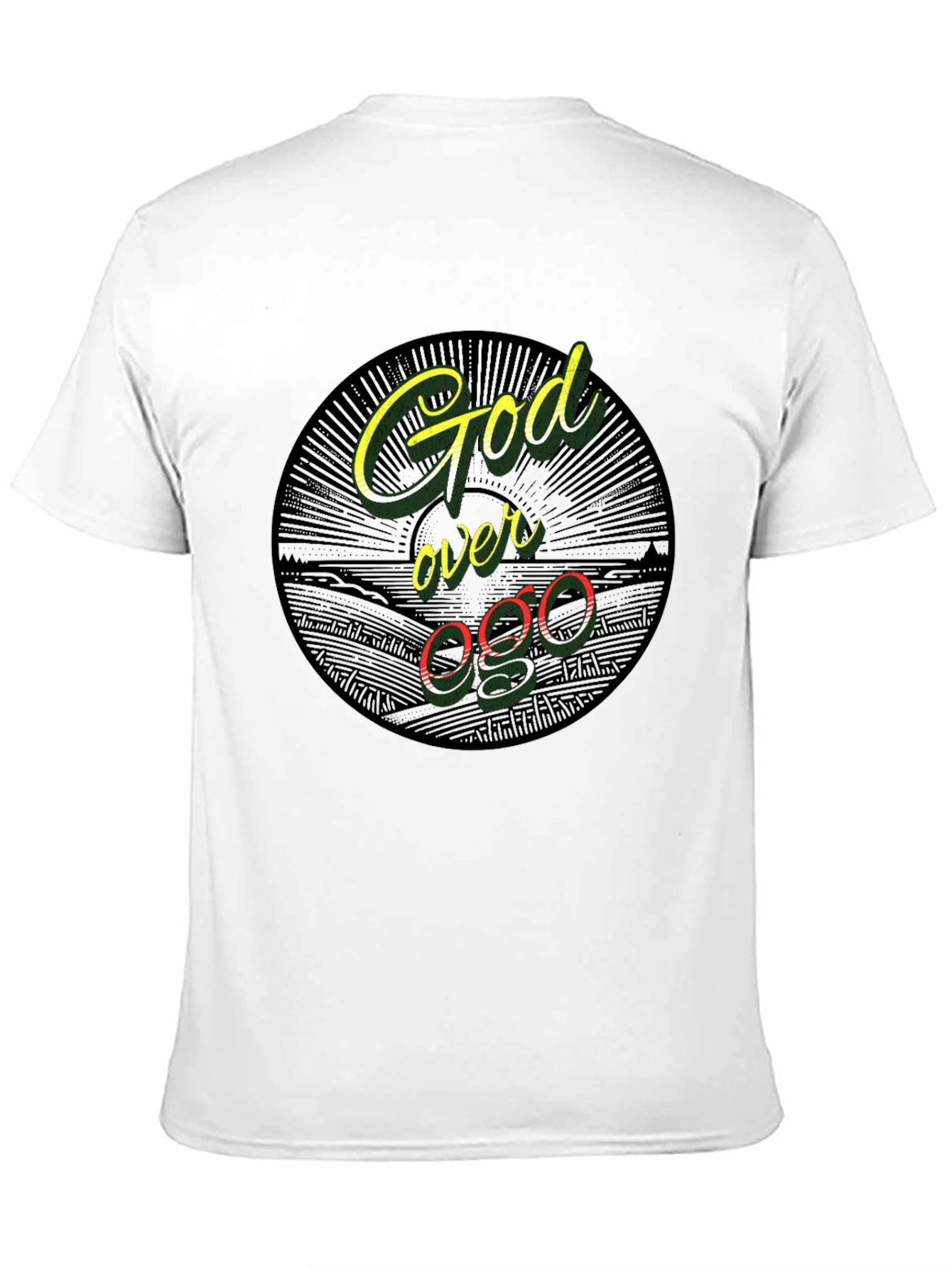 God Over Ego Black Graphic Tee