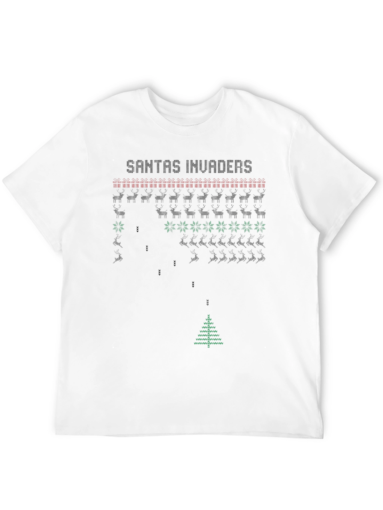 Santas Invaders Holiday T-Shirt