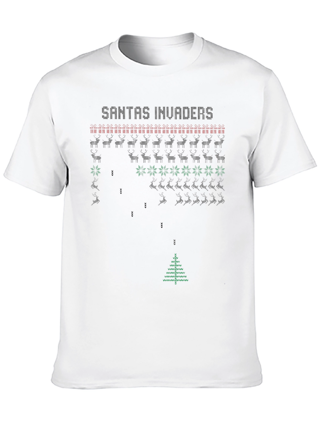 Santas Invaders Holiday T-Shirt