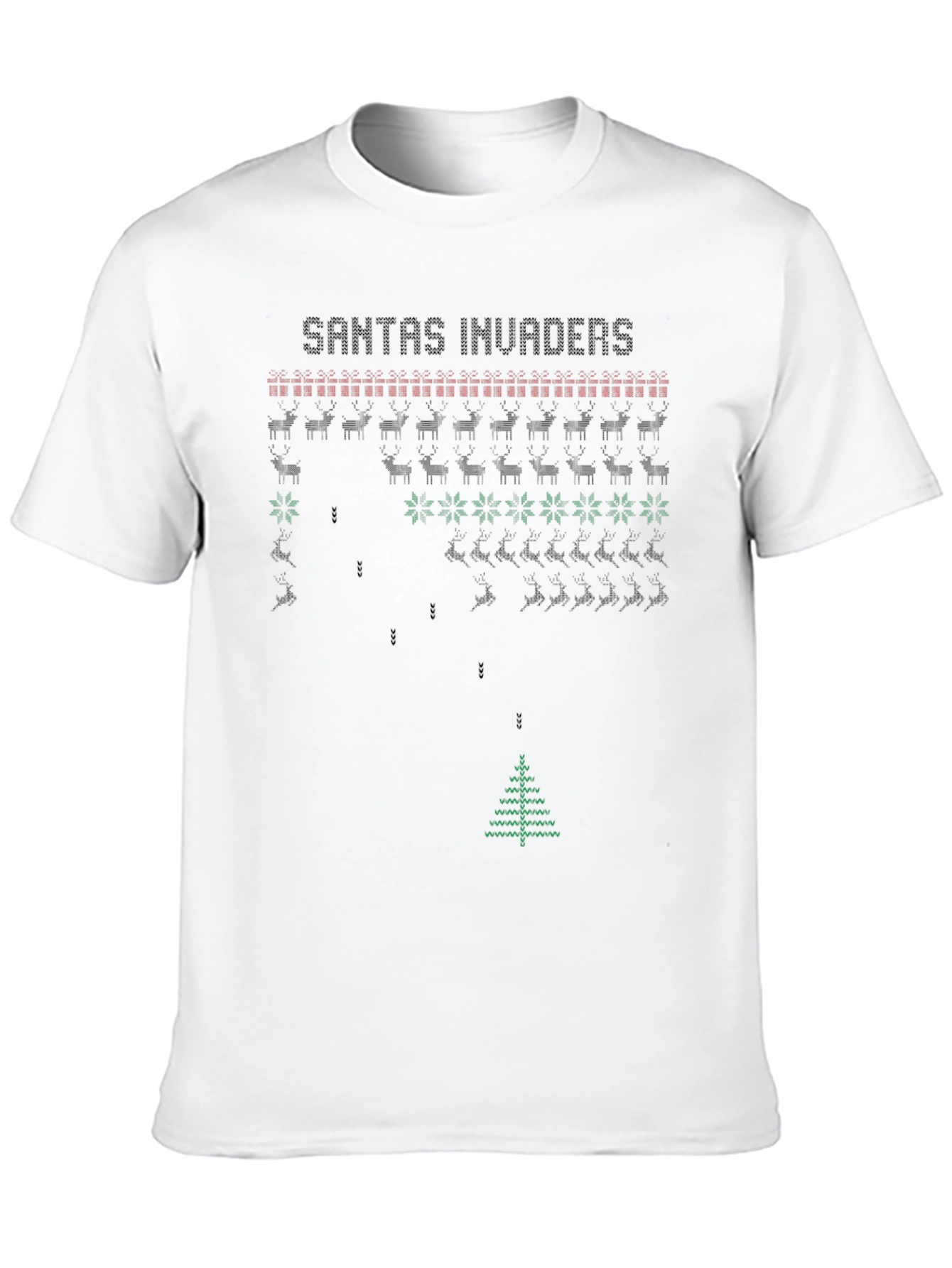 Santas Invaders Holiday T-Shirt