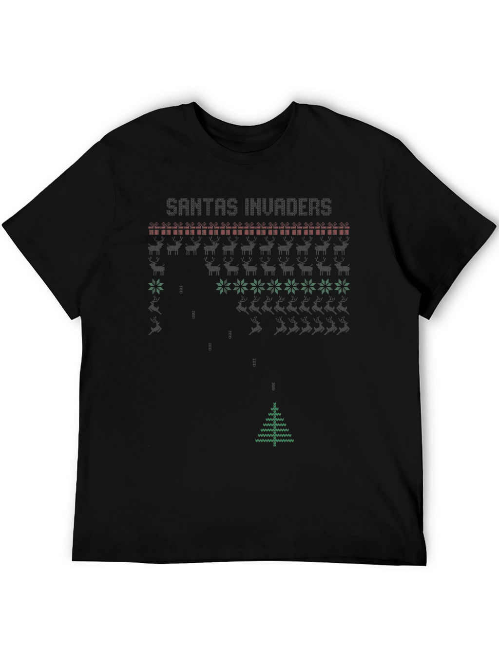 Santas Invaders Holiday T-Shirt