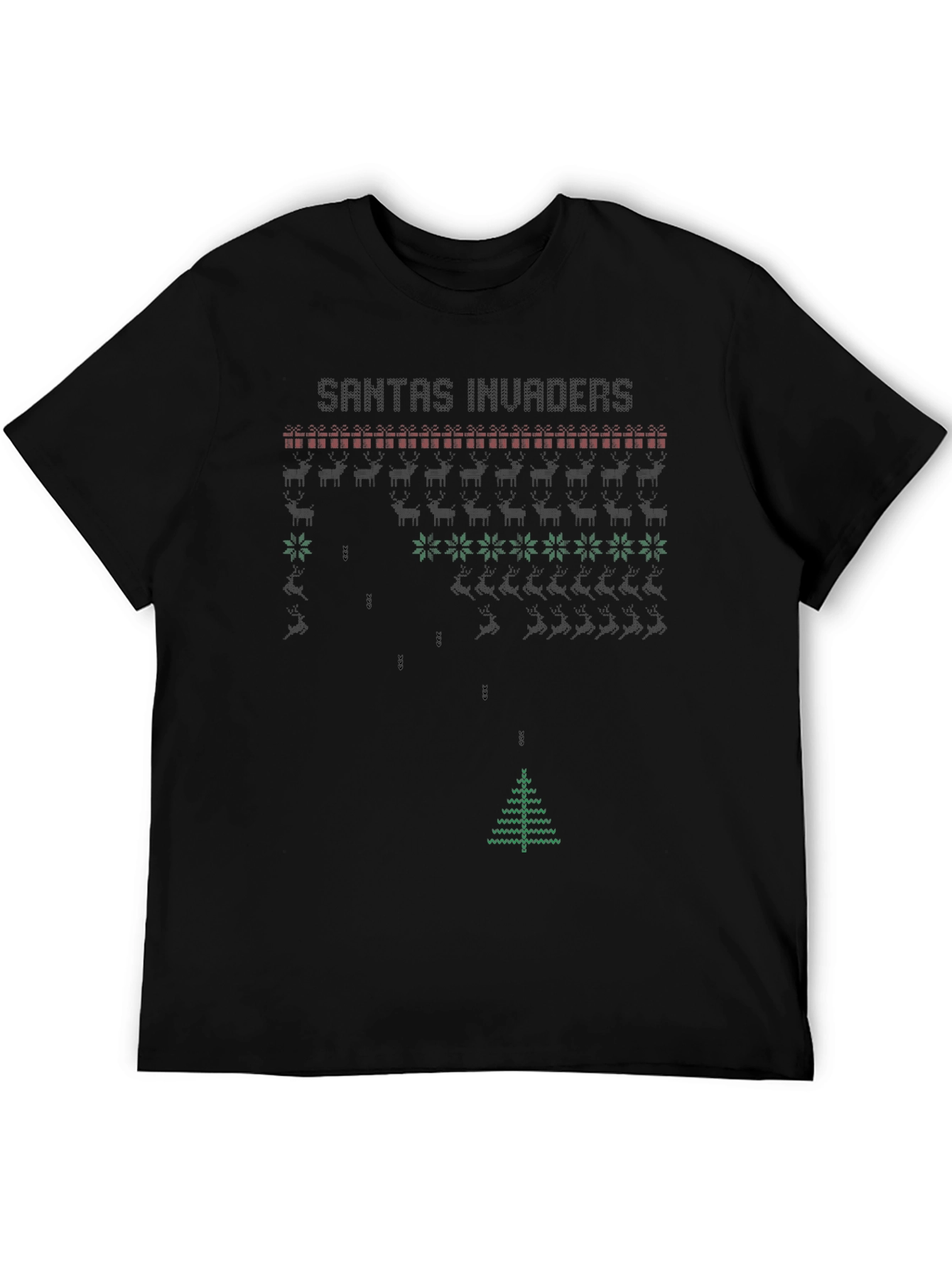 Santas Invaders Holiday T-Shirt