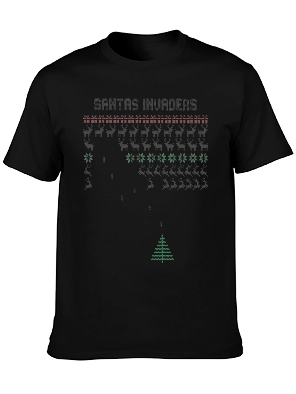Santas Invaders Holiday T-Shirt