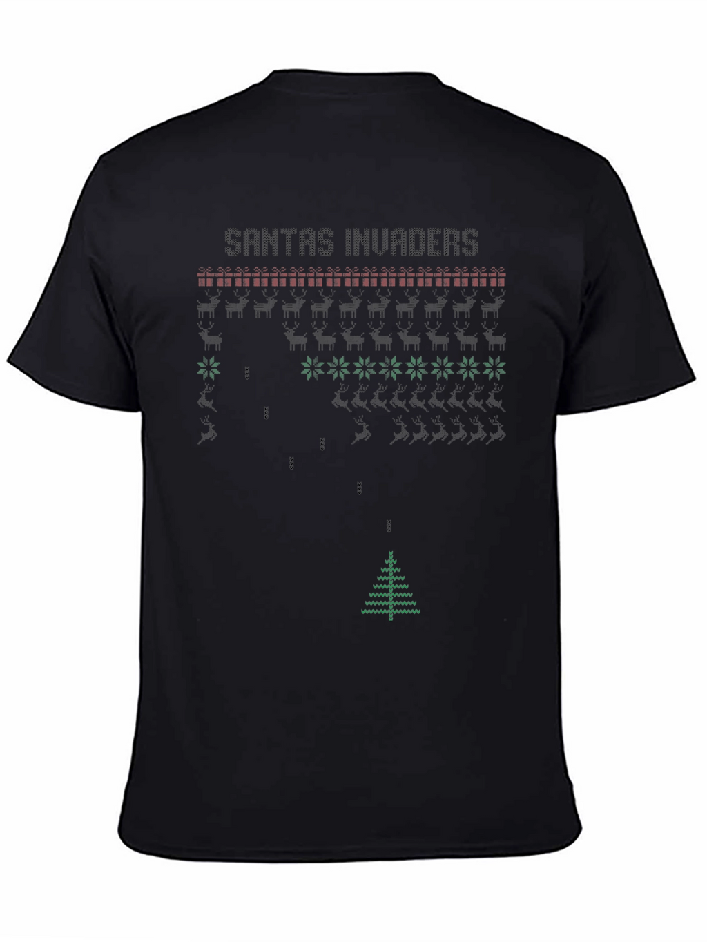 Santas Invaders Holiday T-Shirt