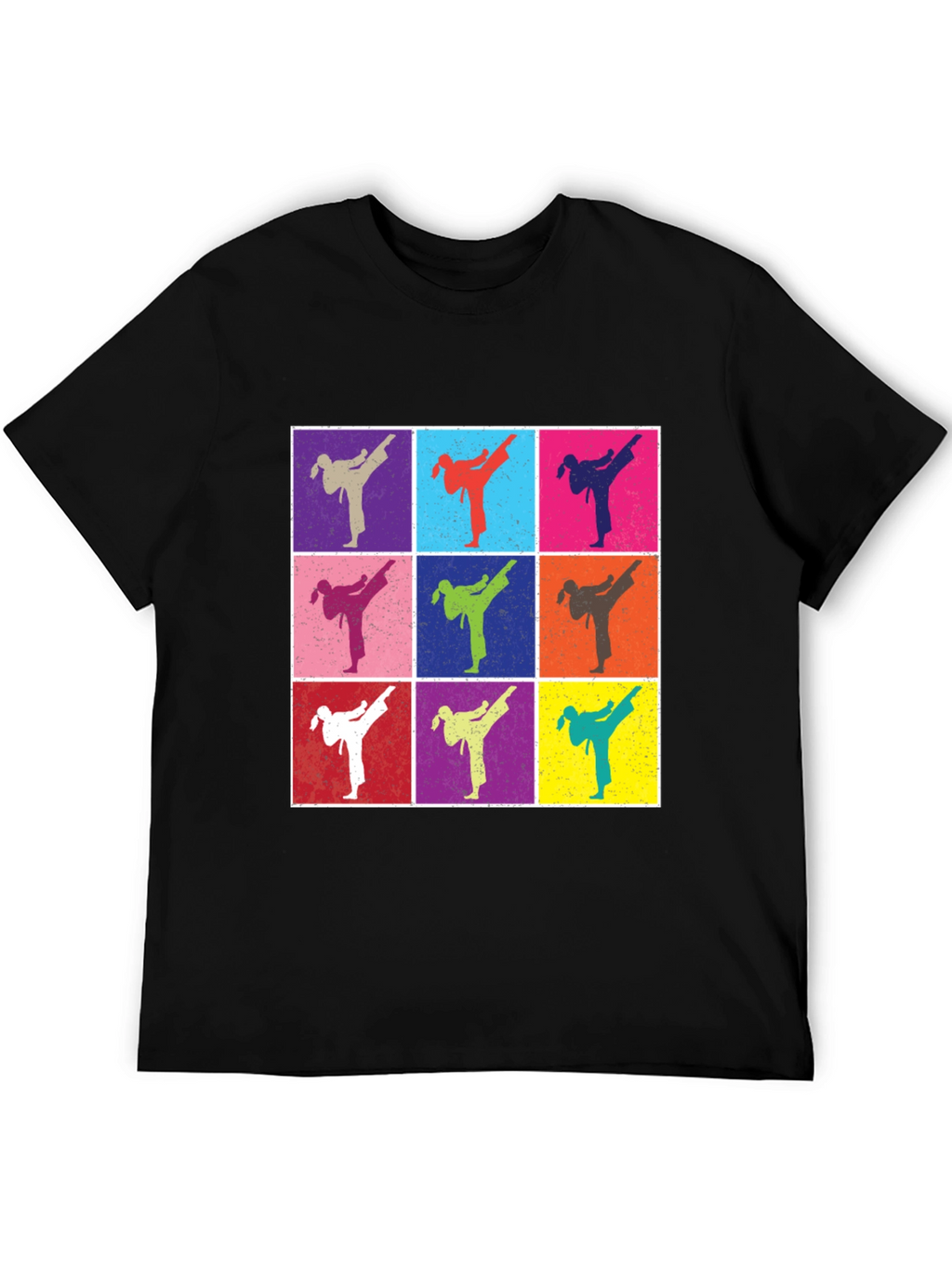 Retro Karate Kick T-Shirt - Martial Arts Pop Art