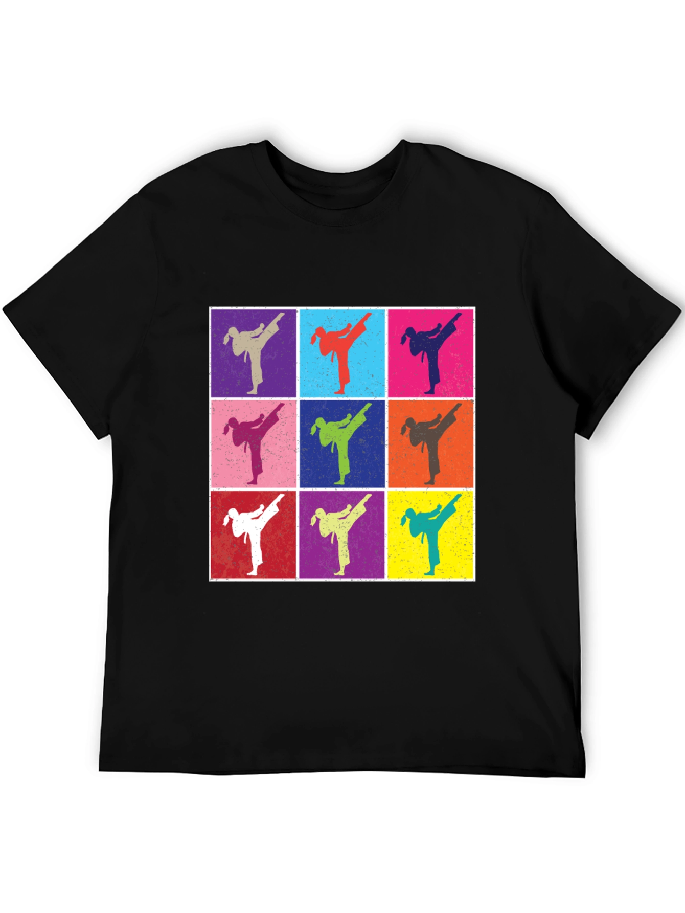Retro Karate Kick T-Shirt - Martial Arts Pop Art