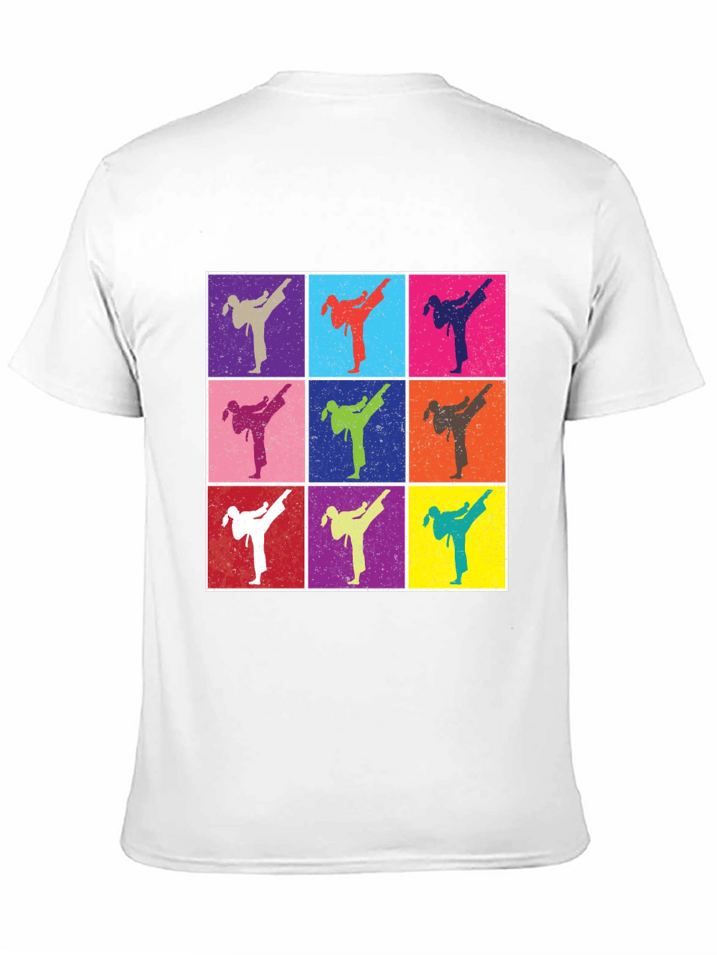 Retro Karate Kick T-Shirt - Martial Arts Pop Art