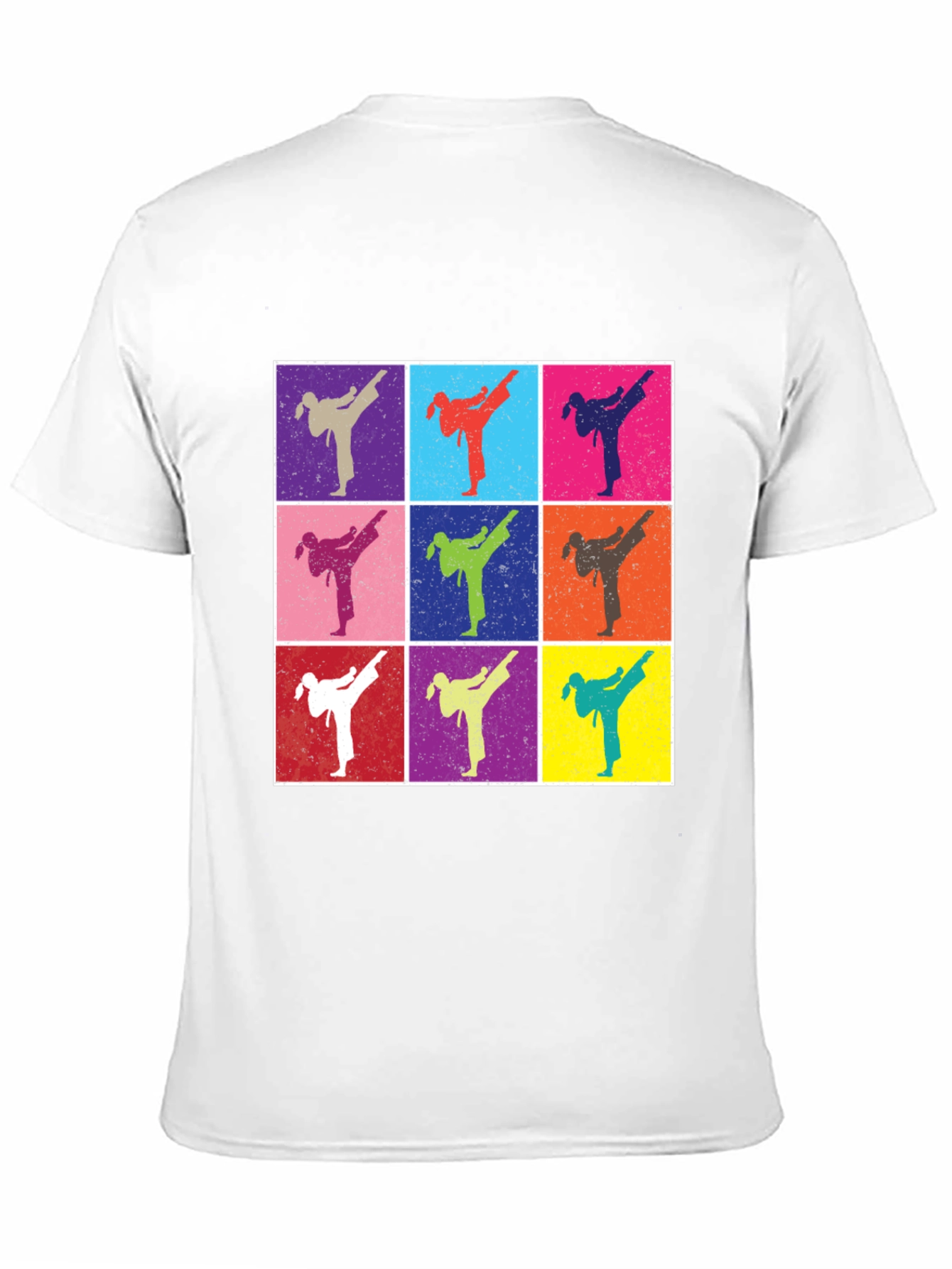 Retro Karate Kick T-Shirt - Martial Arts Pop Art