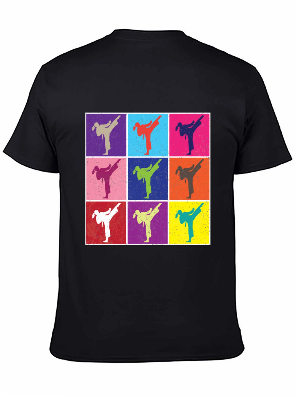 Retro Karate Kick T-Shirt - Martial Arts Pop Art
