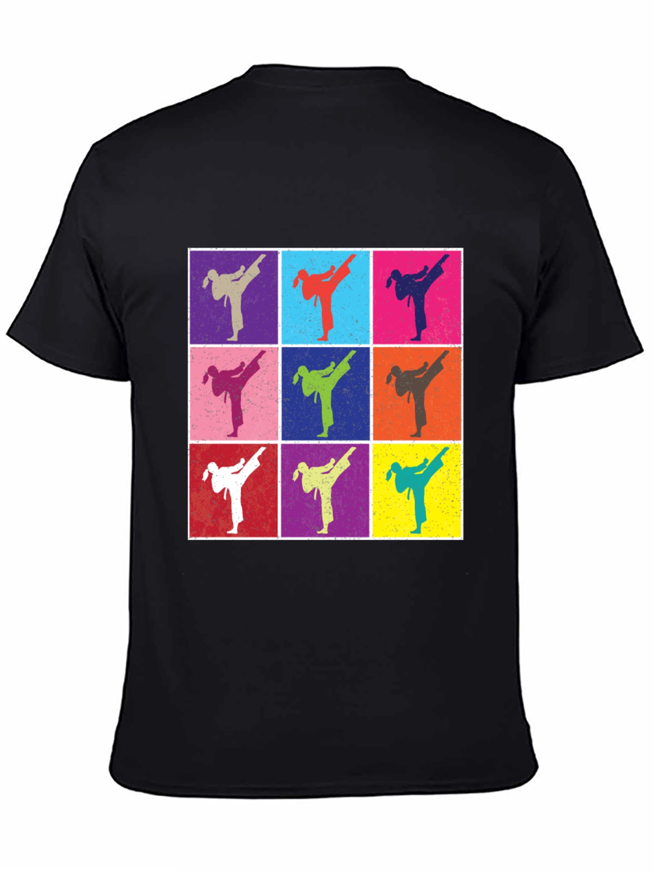 Retro Karate Kick T-Shirt - Martial Arts Pop Art