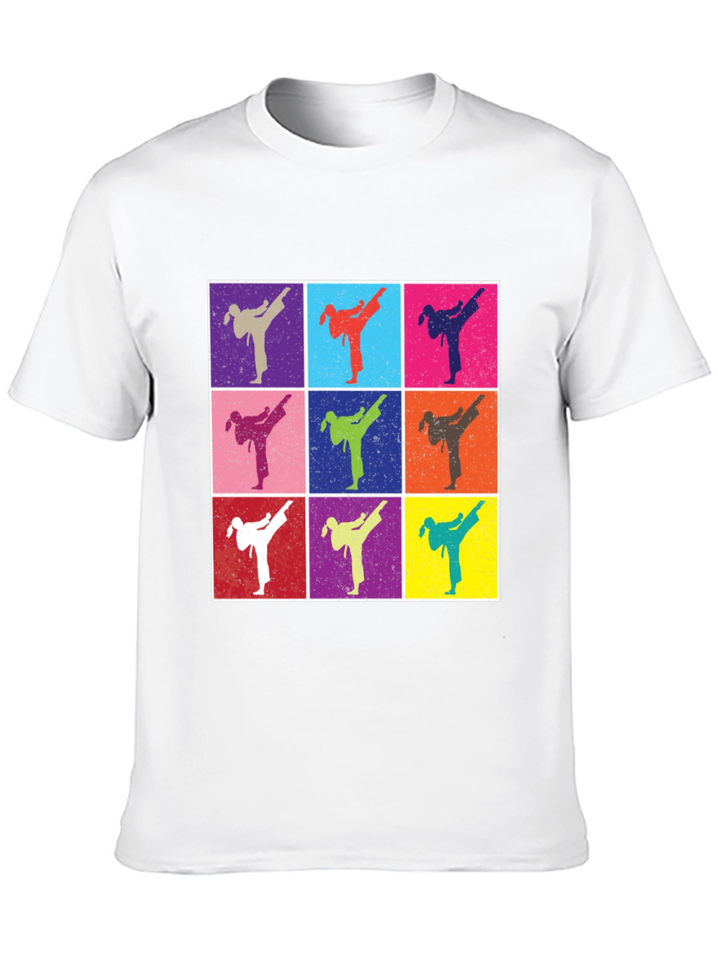 Retro Karate Kick T-Shirt - Martial Arts Pop Art