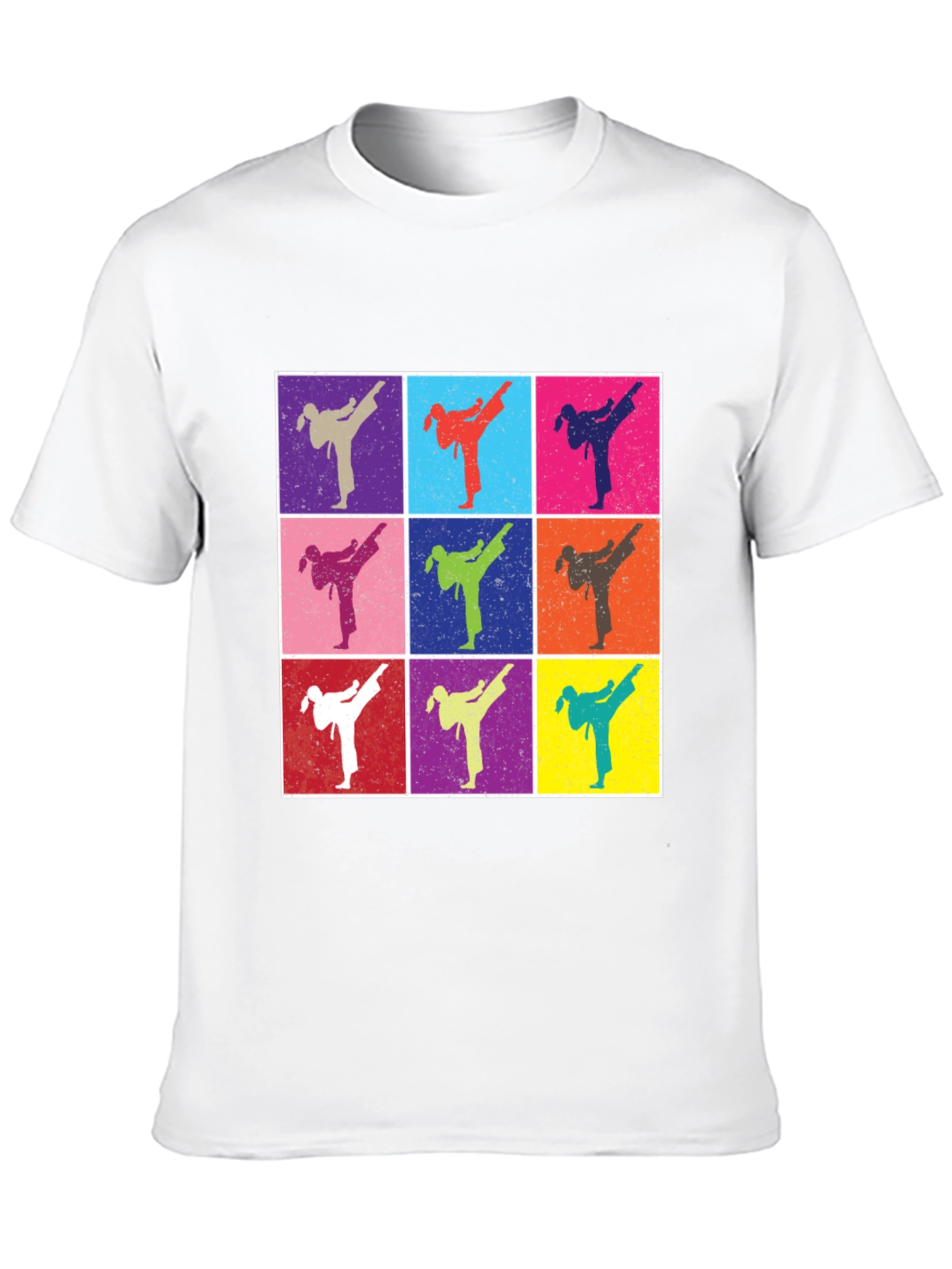 Retro Karate Kick T-Shirt - Martial Arts Pop Art