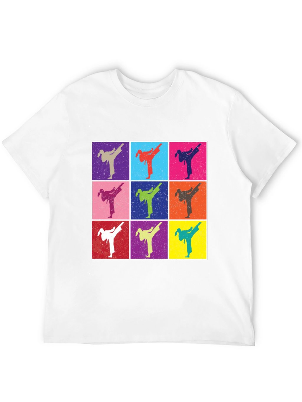 Retro Karate Kick T-Shirt - Martial Arts Pop Art