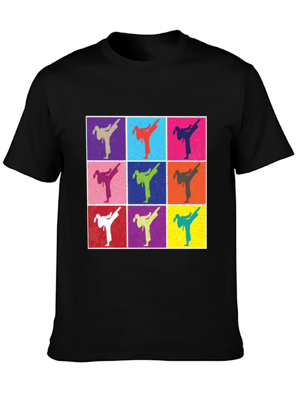 Retro Karate Kick T-Shirt - Martial Arts Pop Art