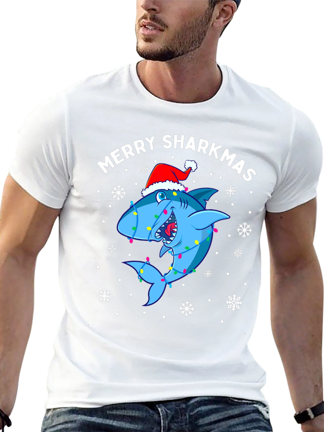 Merry Sharkmas Holiday T-Shirt