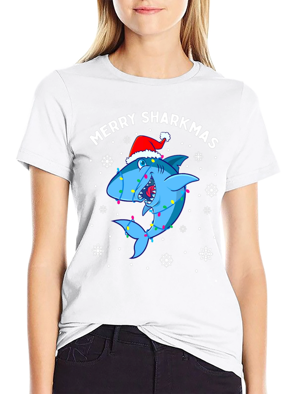 Merry Sharkmas Holiday T-Shirt