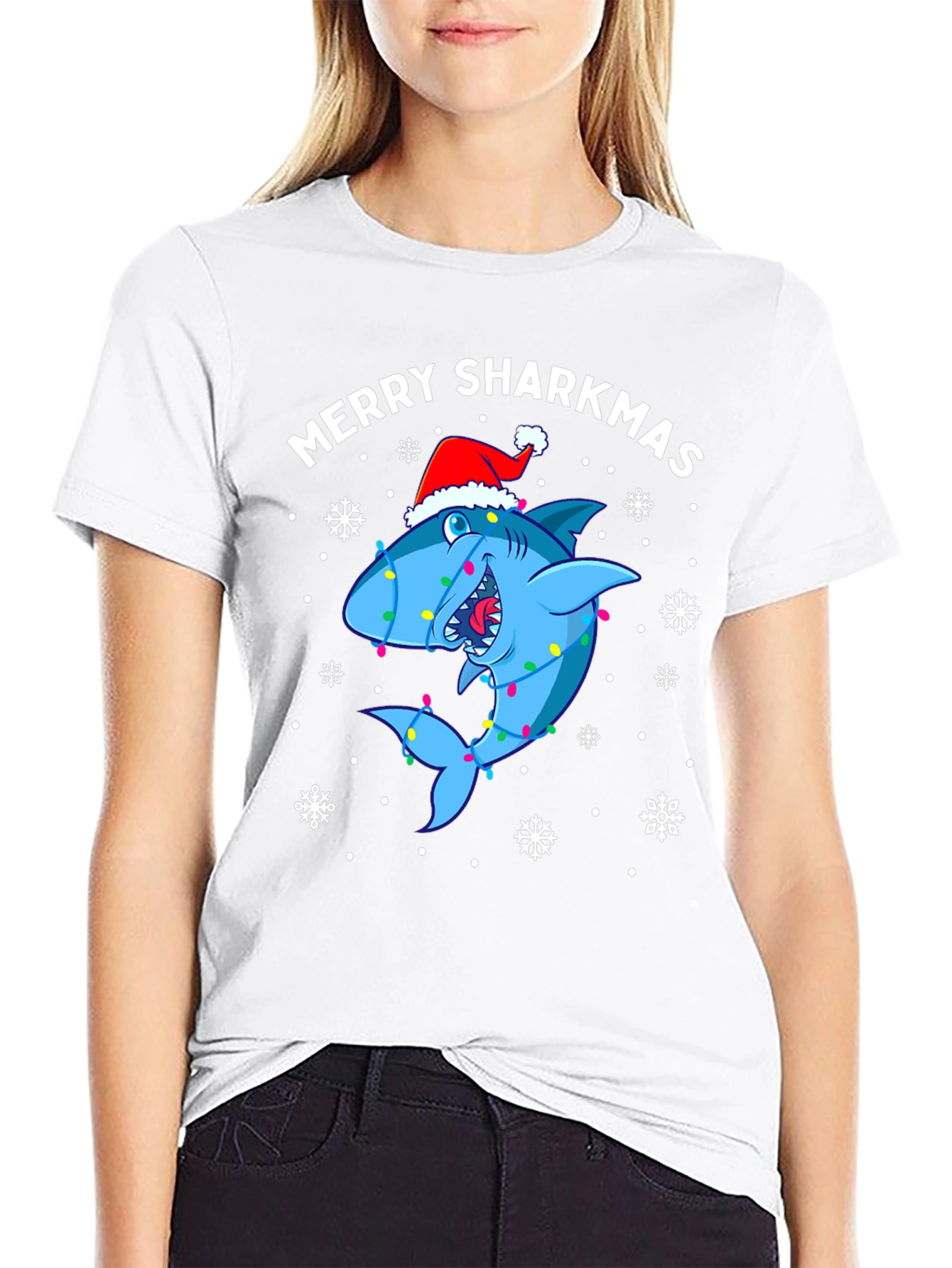 Merry Sharkmas Holiday T-Shirt