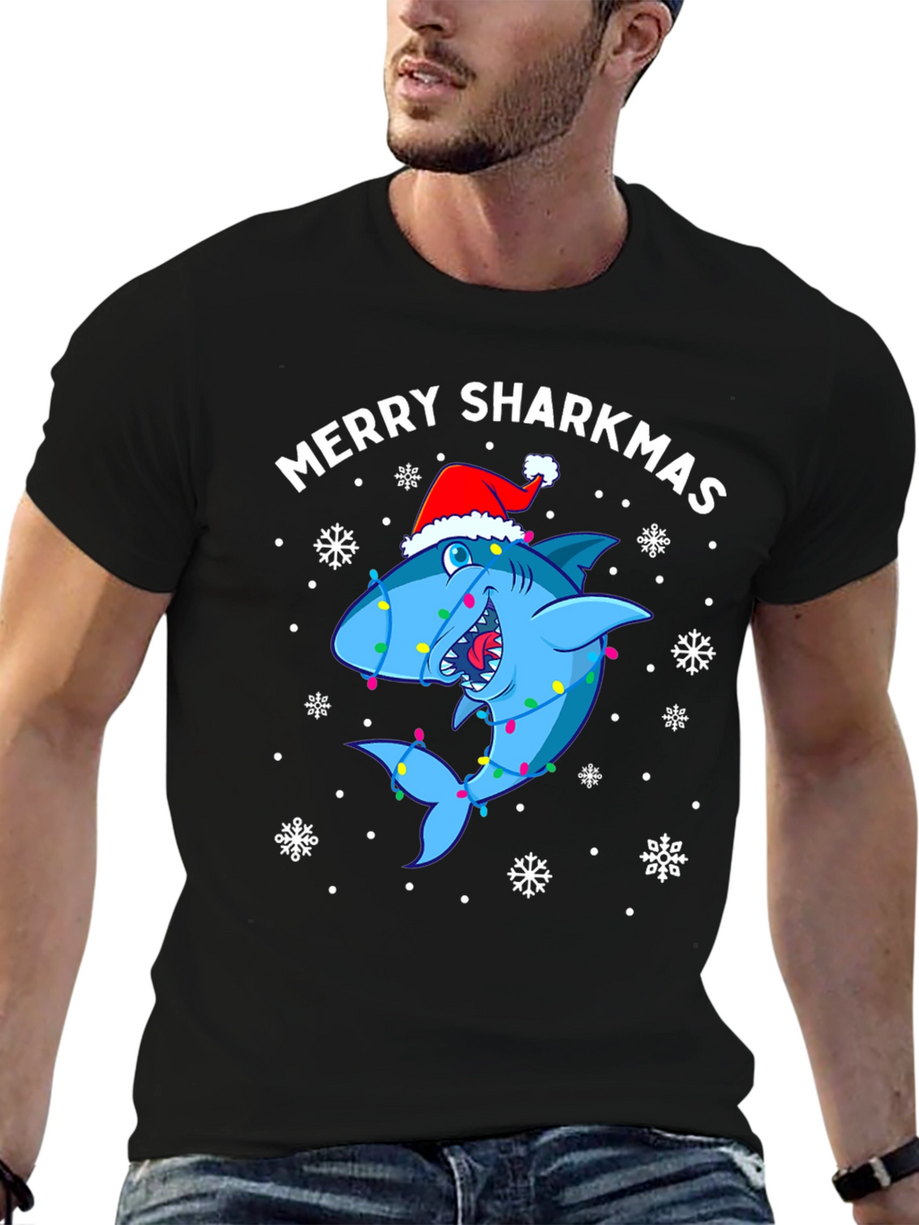 Merry Sharkmas Holiday T-Shirt