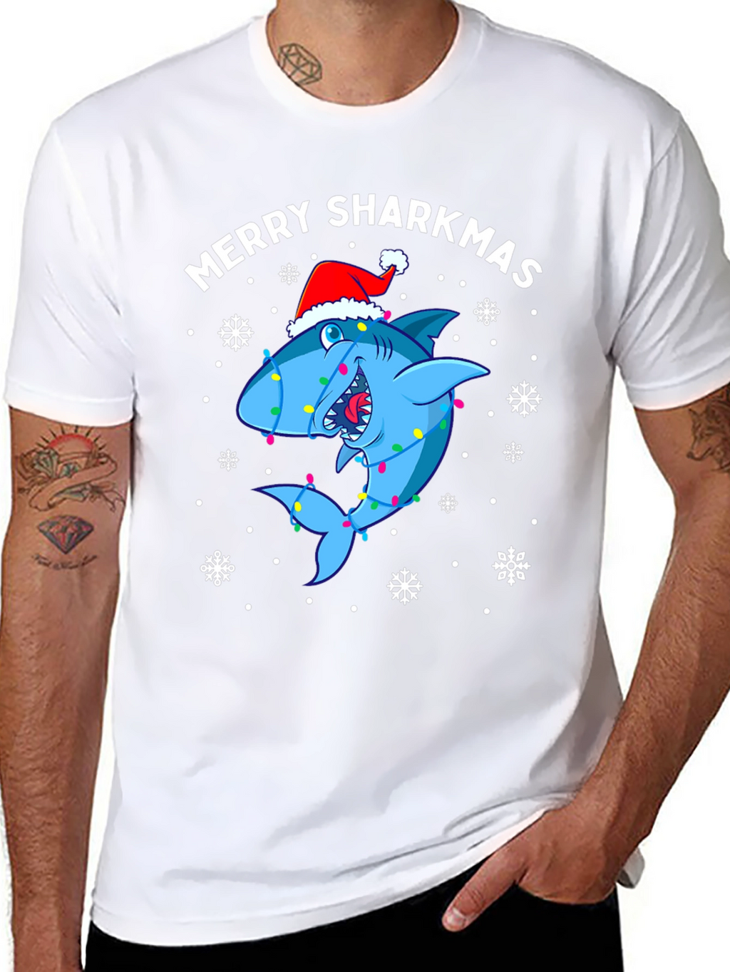 Merry Sharkmas Holiday T-Shirt