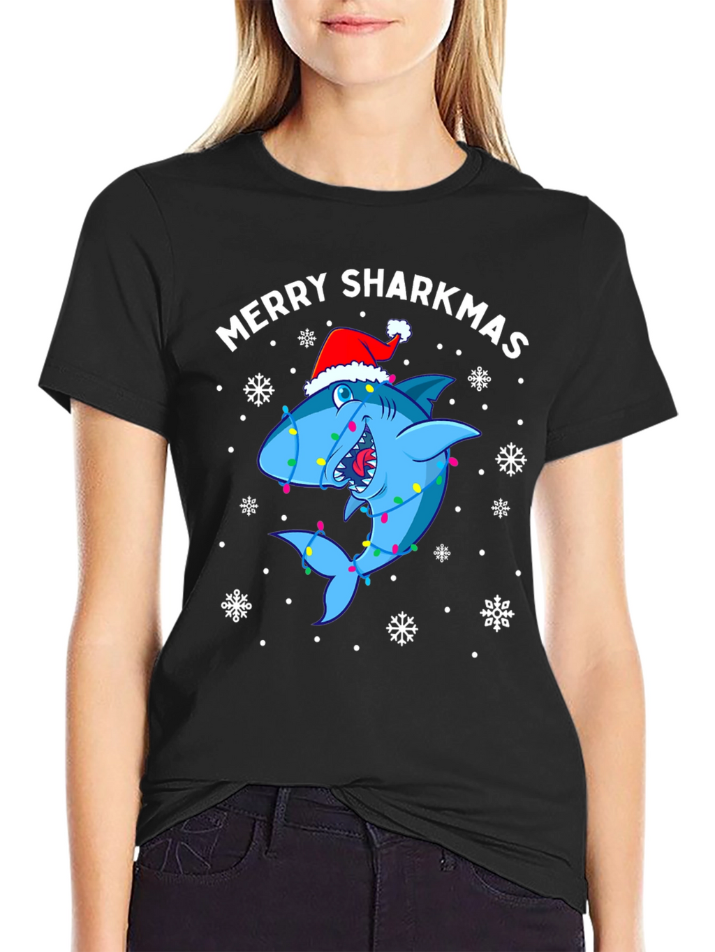 Merry Sharkmas Holiday T-Shirt