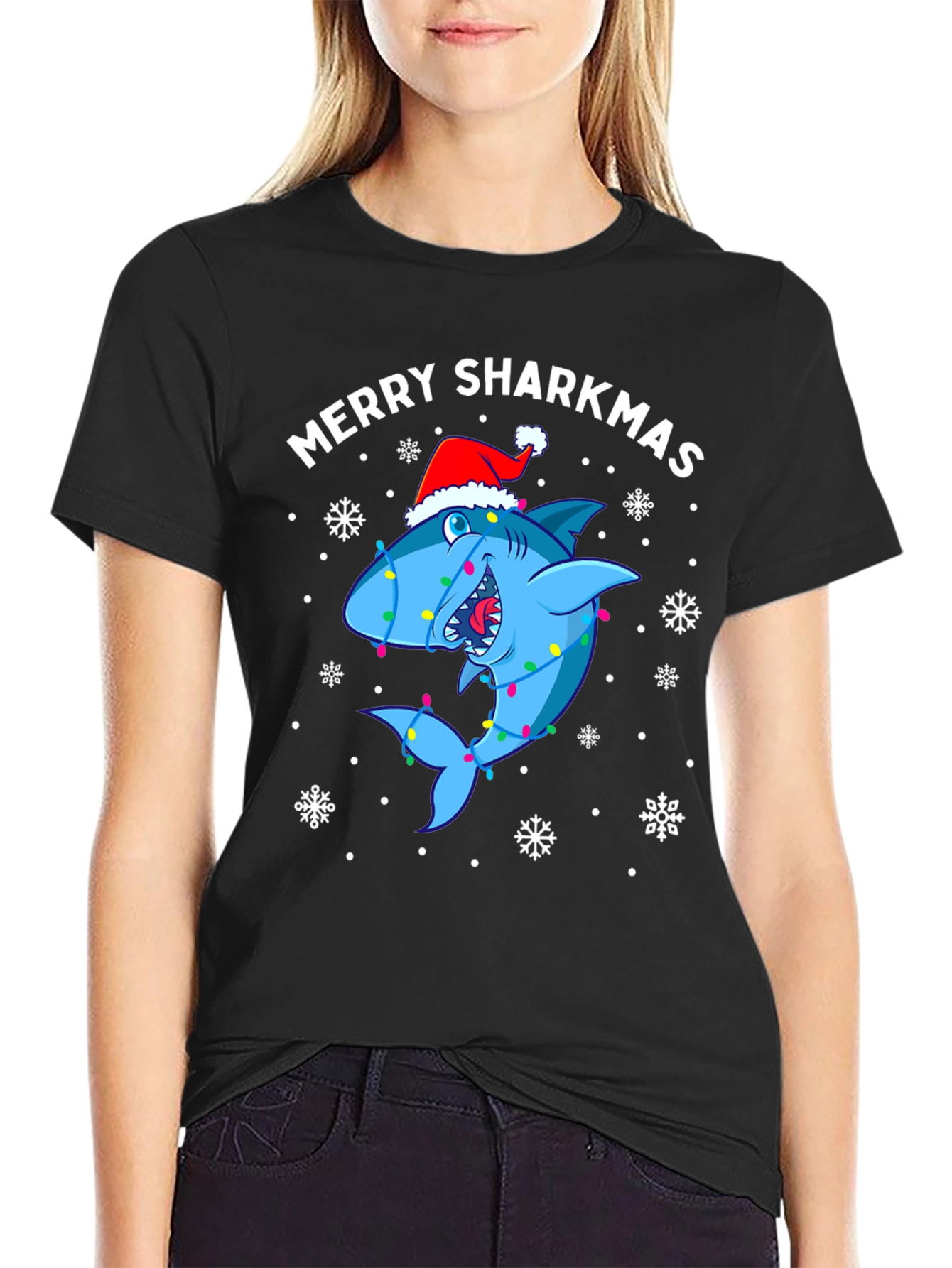 Merry Sharkmas Holiday T-Shirt