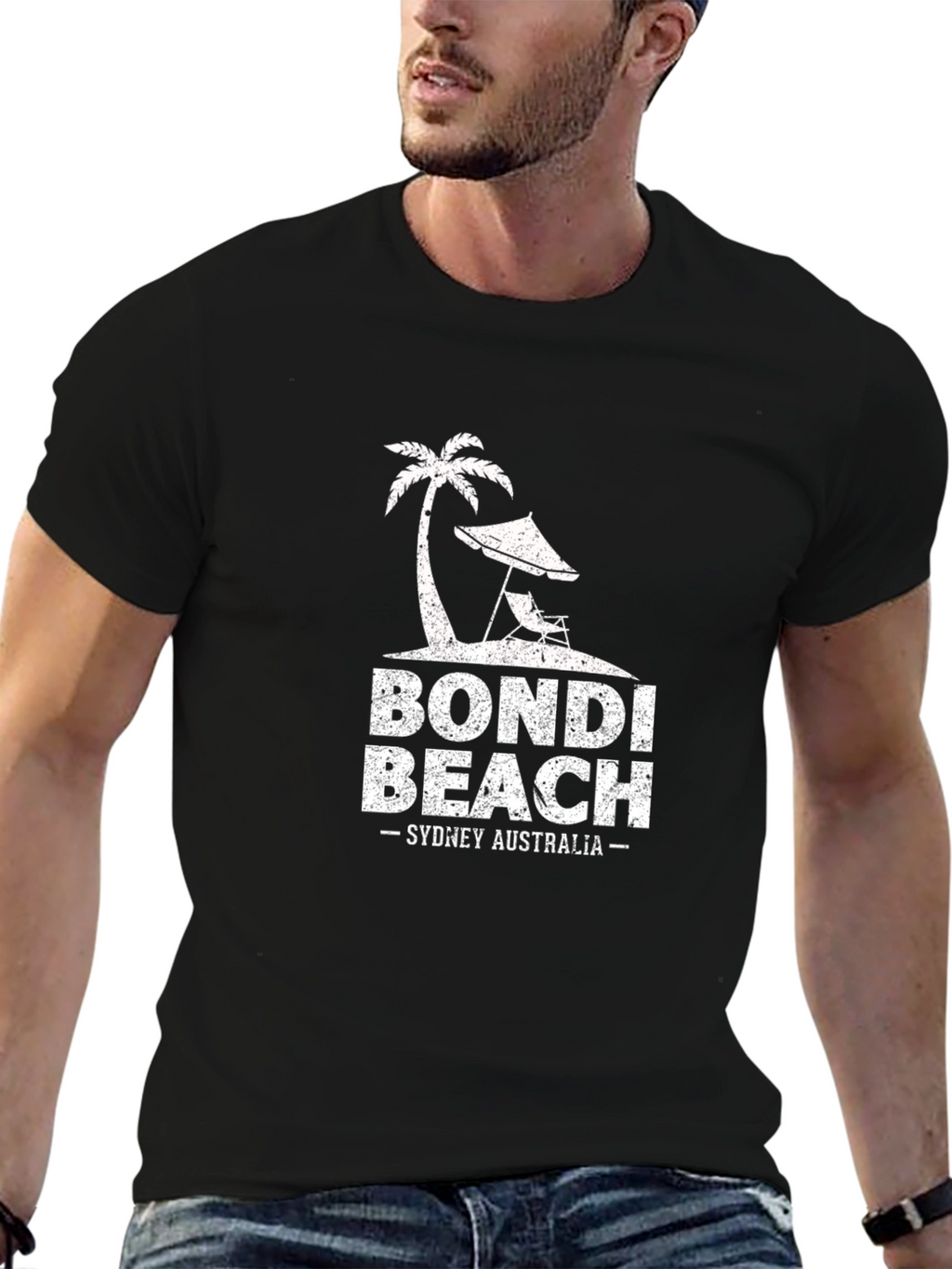 Bondi Beach Sydney Australia Black T-Shirt