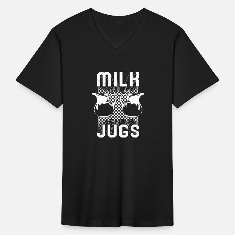Breast Feeding Shirt, Milk Jugs Design Funny Tee,