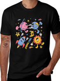 Retro Space Cartoon Graphic Tee