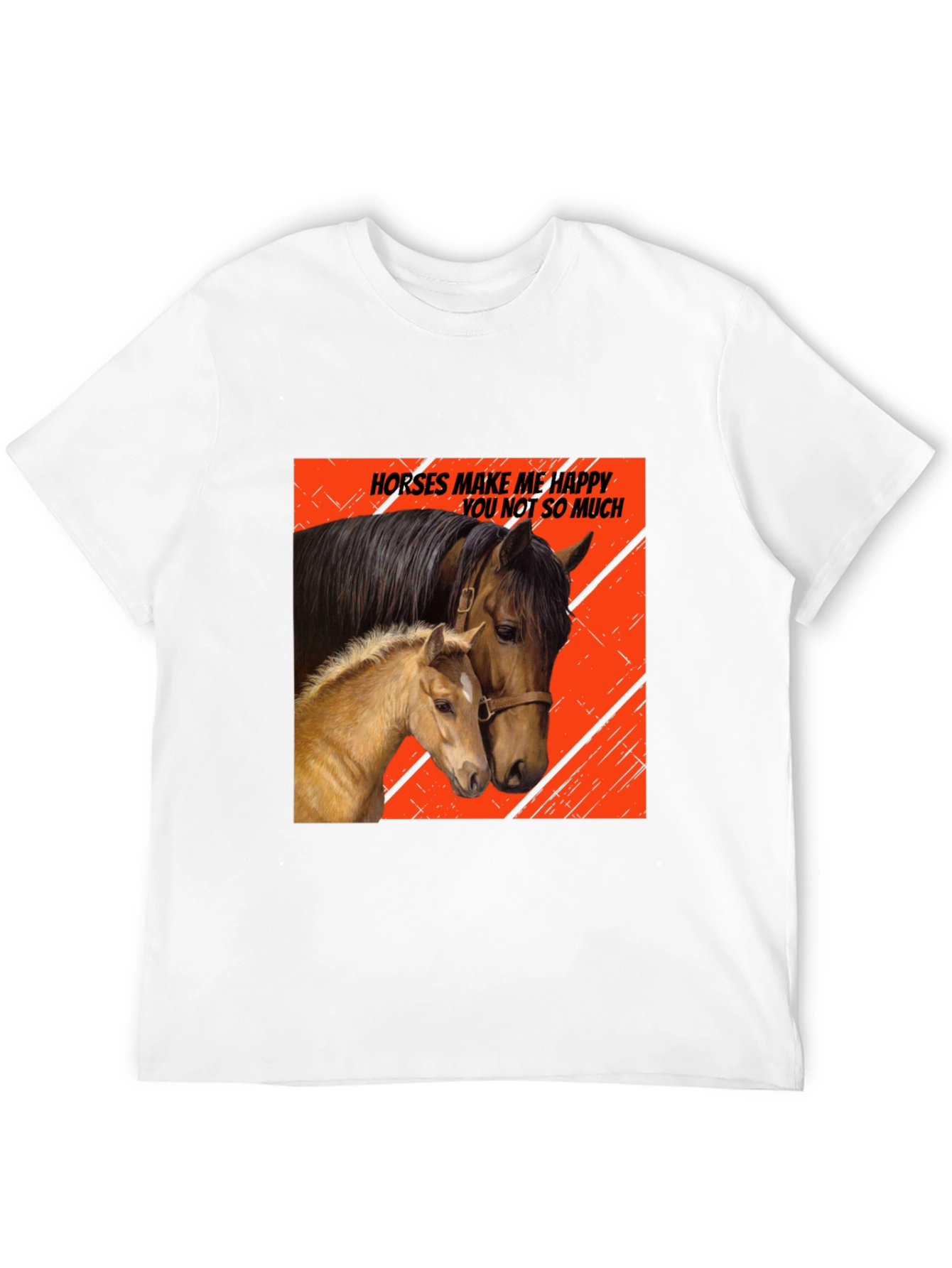 Horses Make Me Happy T-Shirt