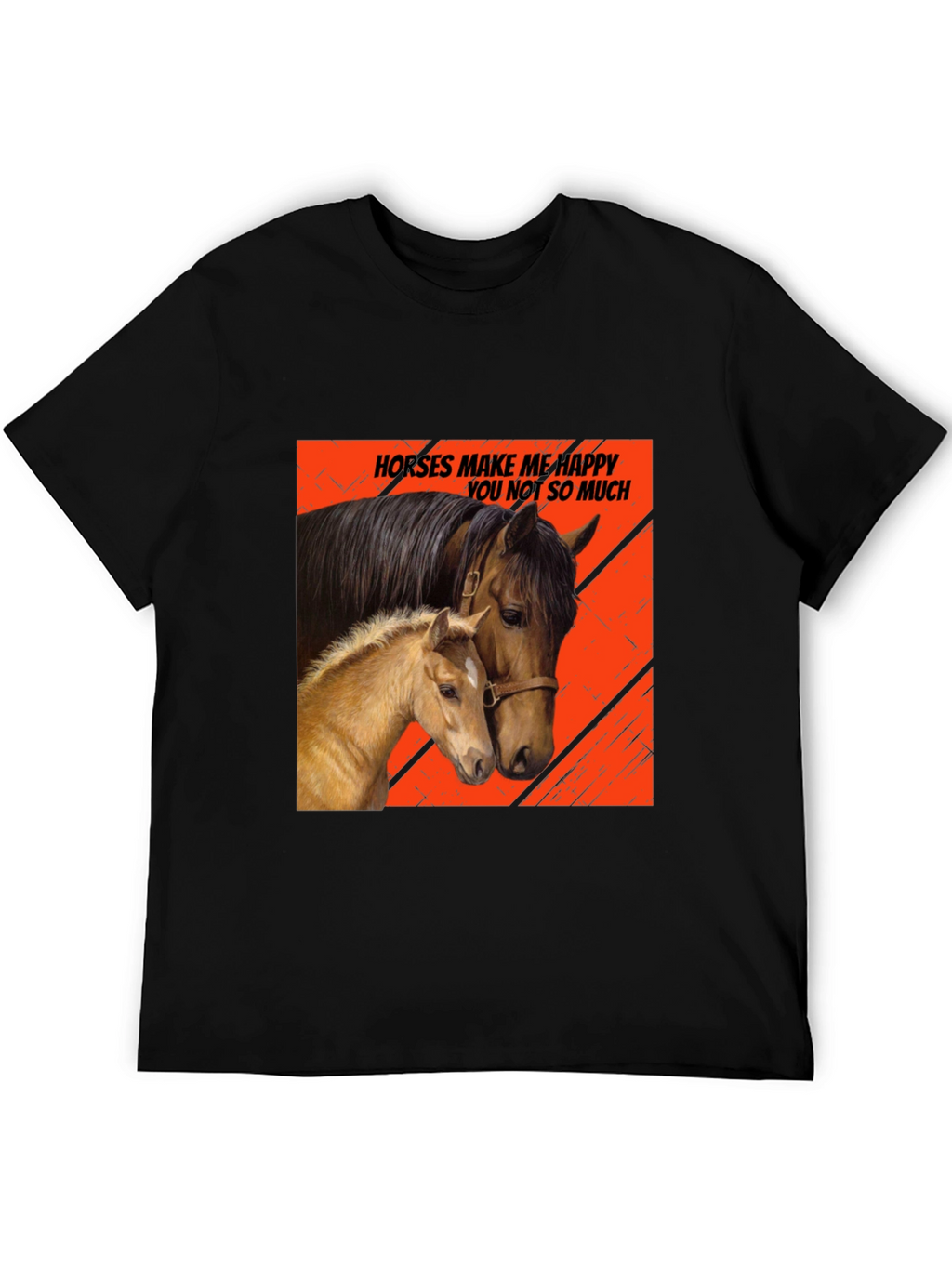 Horses Make Me Happy T-Shirt