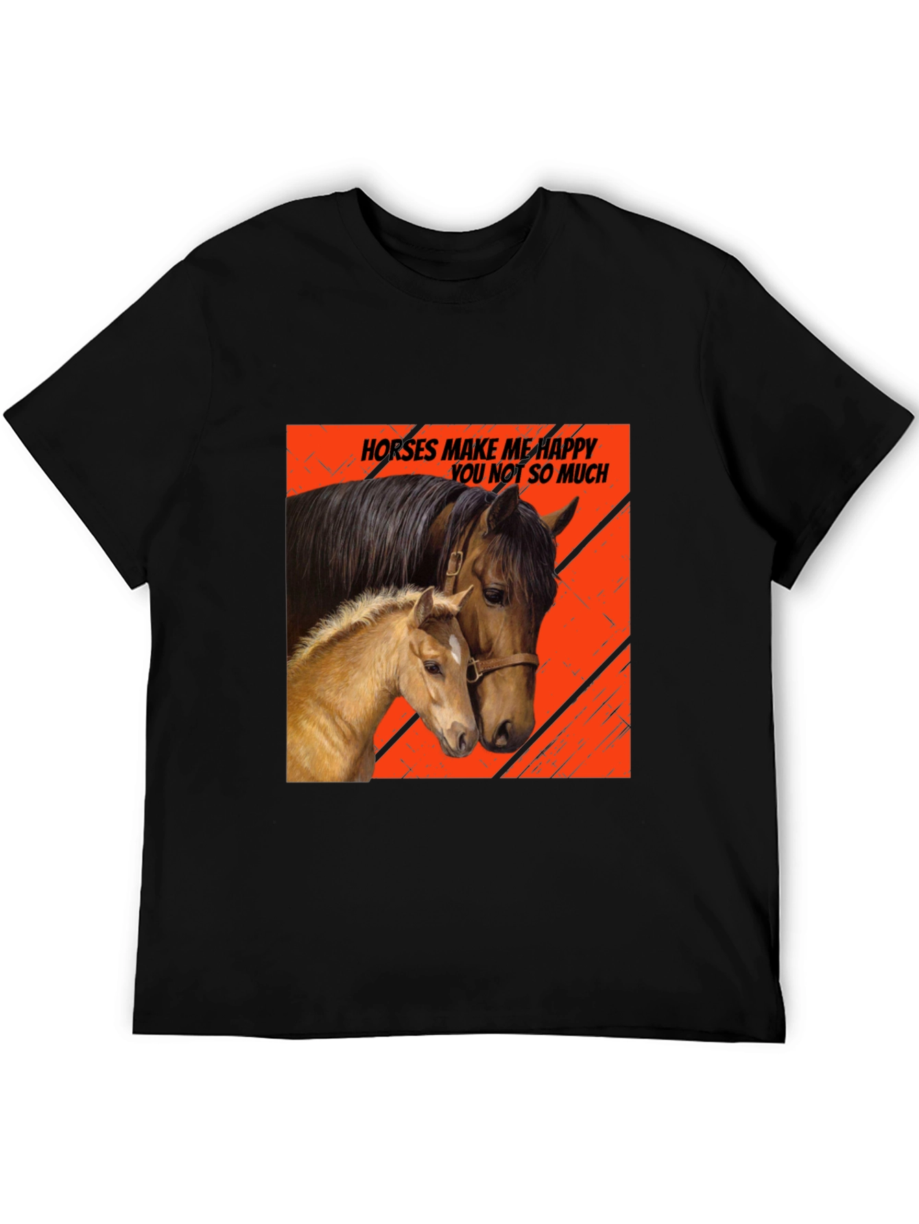 Horses Make Me Happy T-Shirt