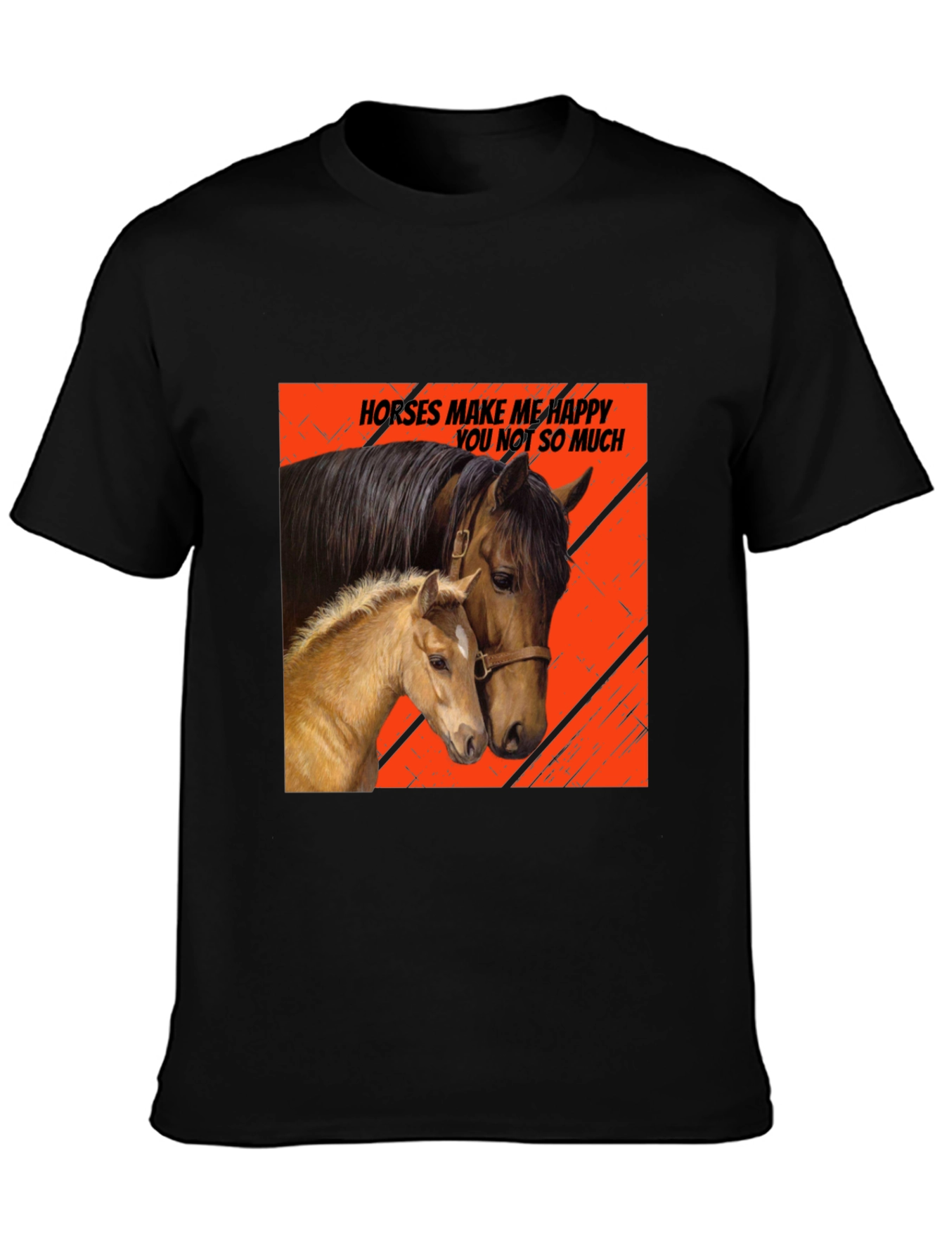 Horses Make Me Happy T-Shirt