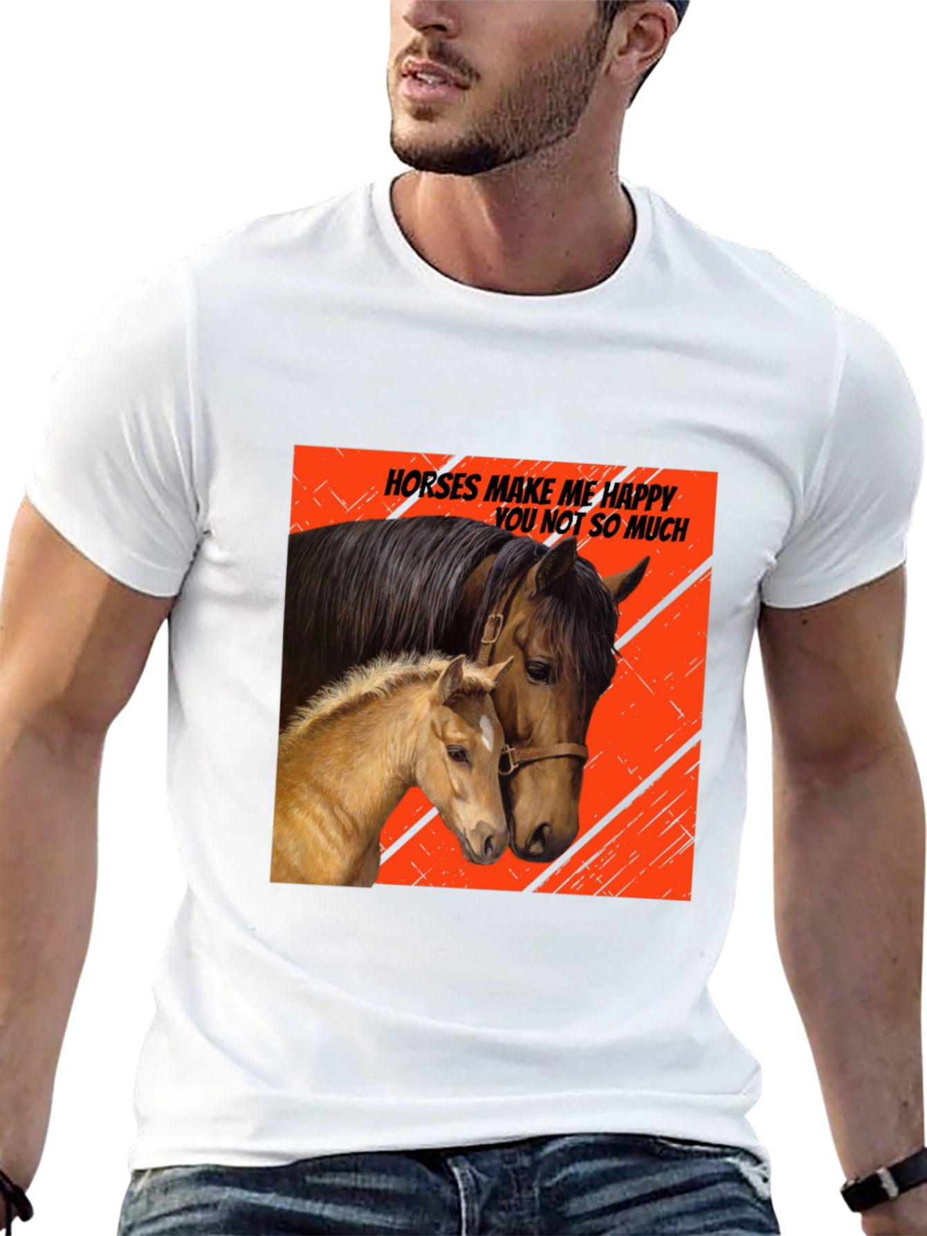 Horses Make Me Happy T-Shirt