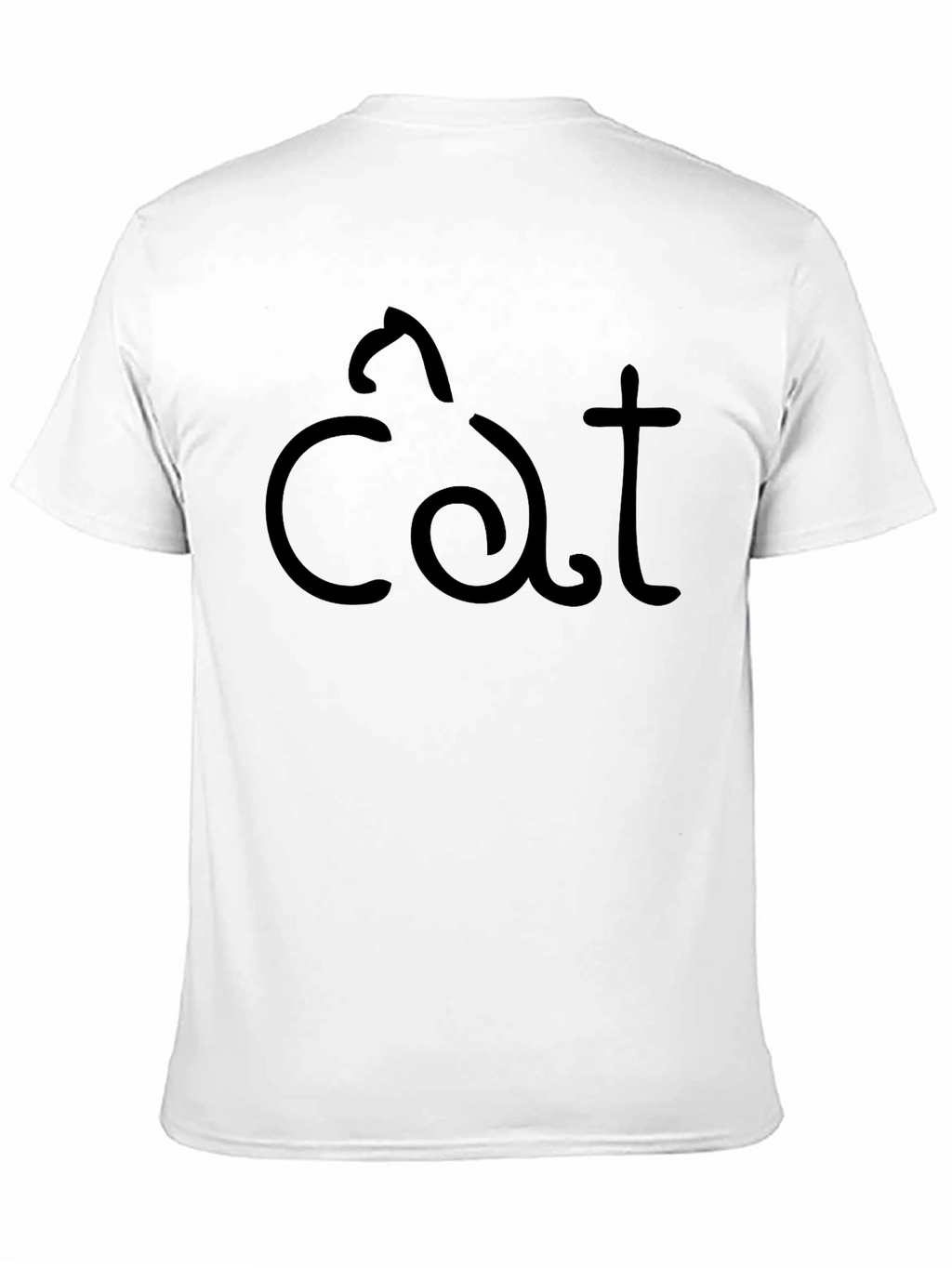 Cat Graphic Black T-Shirt