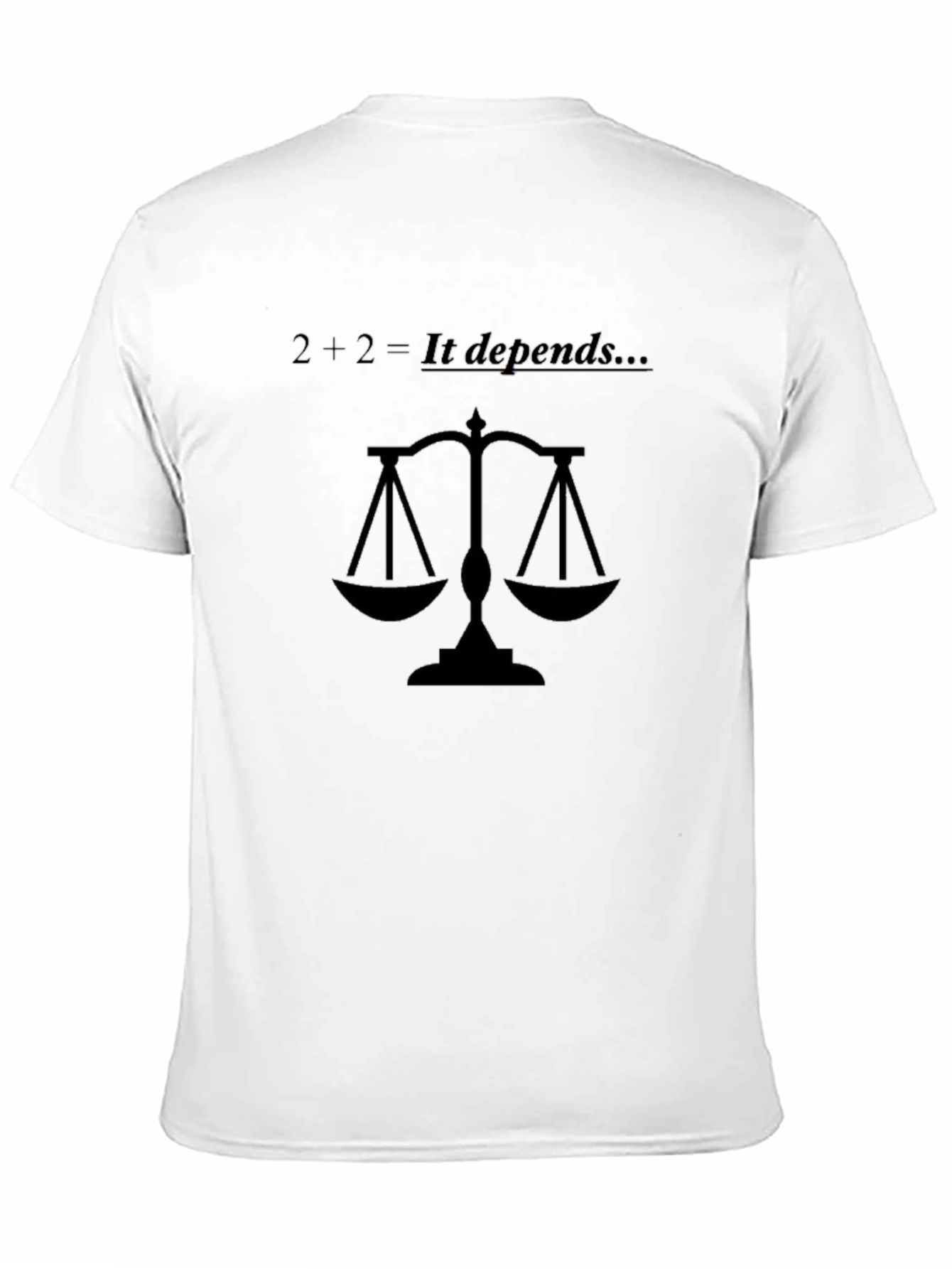 2+2 It Depends Graphic Tee