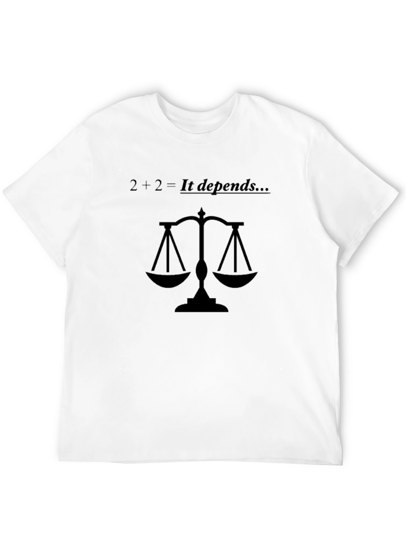 2+2 It Depends Graphic Tee