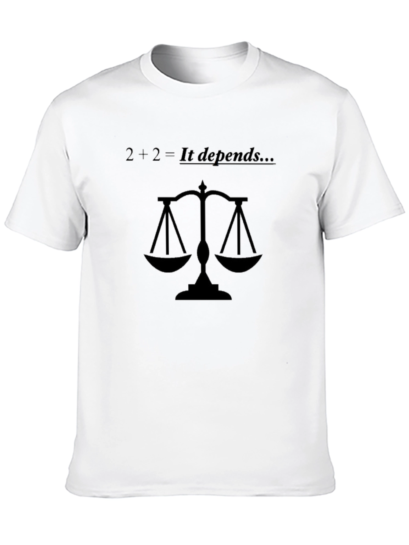 2+2 It Depends Graphic Tee
